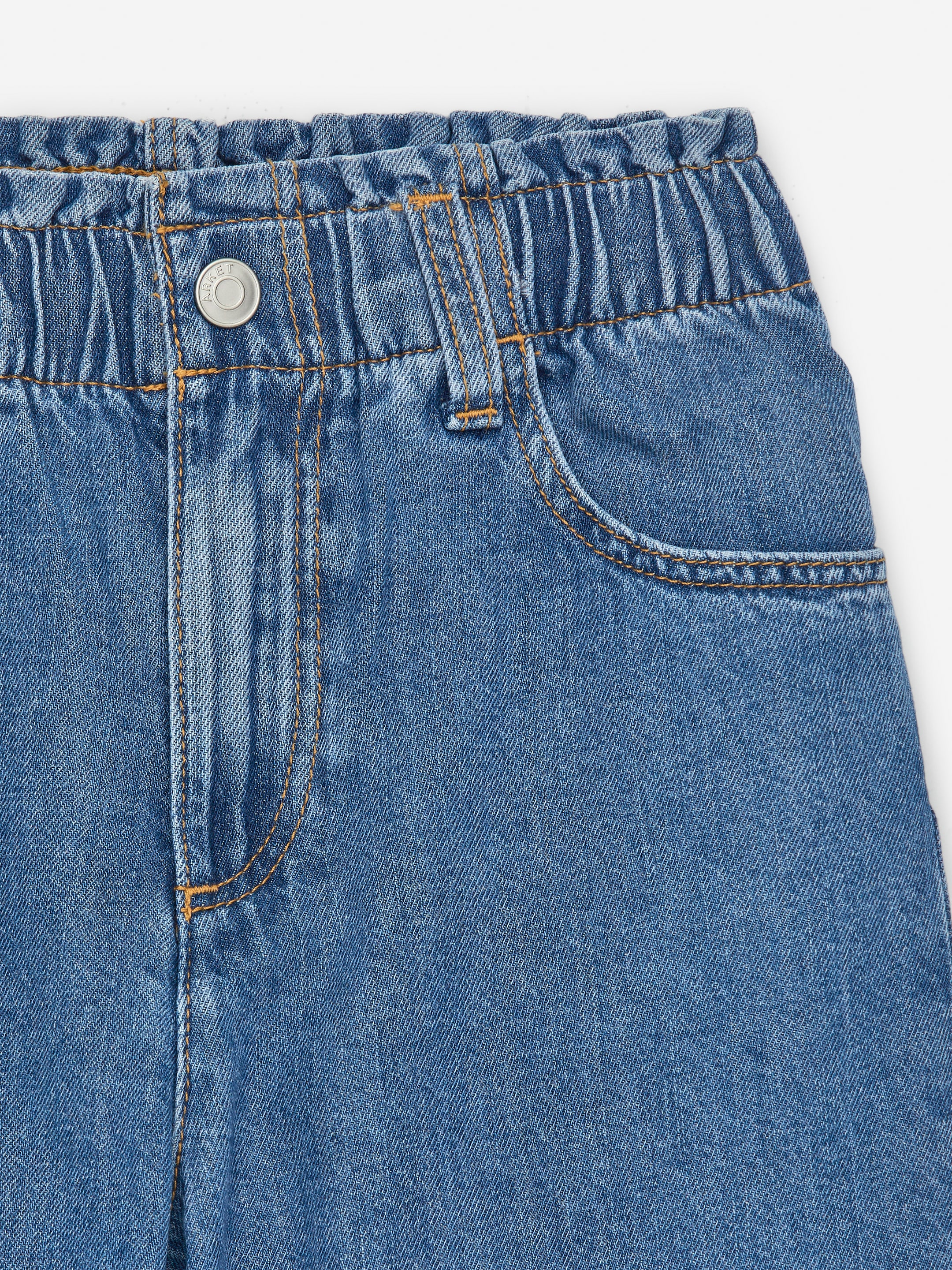 Paperbagbyxa i denim - Blå - Regular fit - Children - StillMedia/DescriptiveDetail - 2