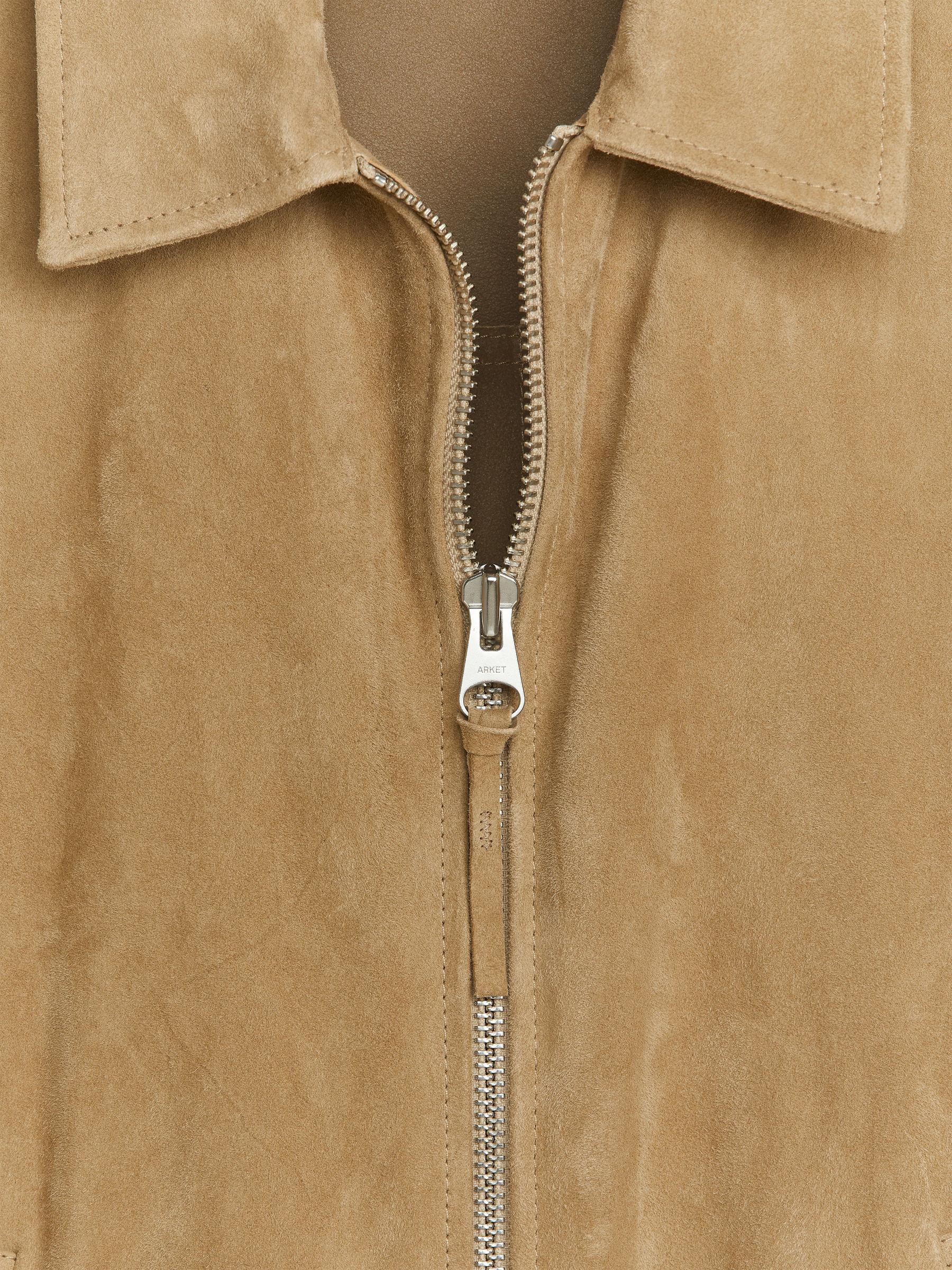 Harrington-Jacke aus Veloursleder - Beige - Regular Fit - Herren - StillMedia/DescriptiveDetail - 2