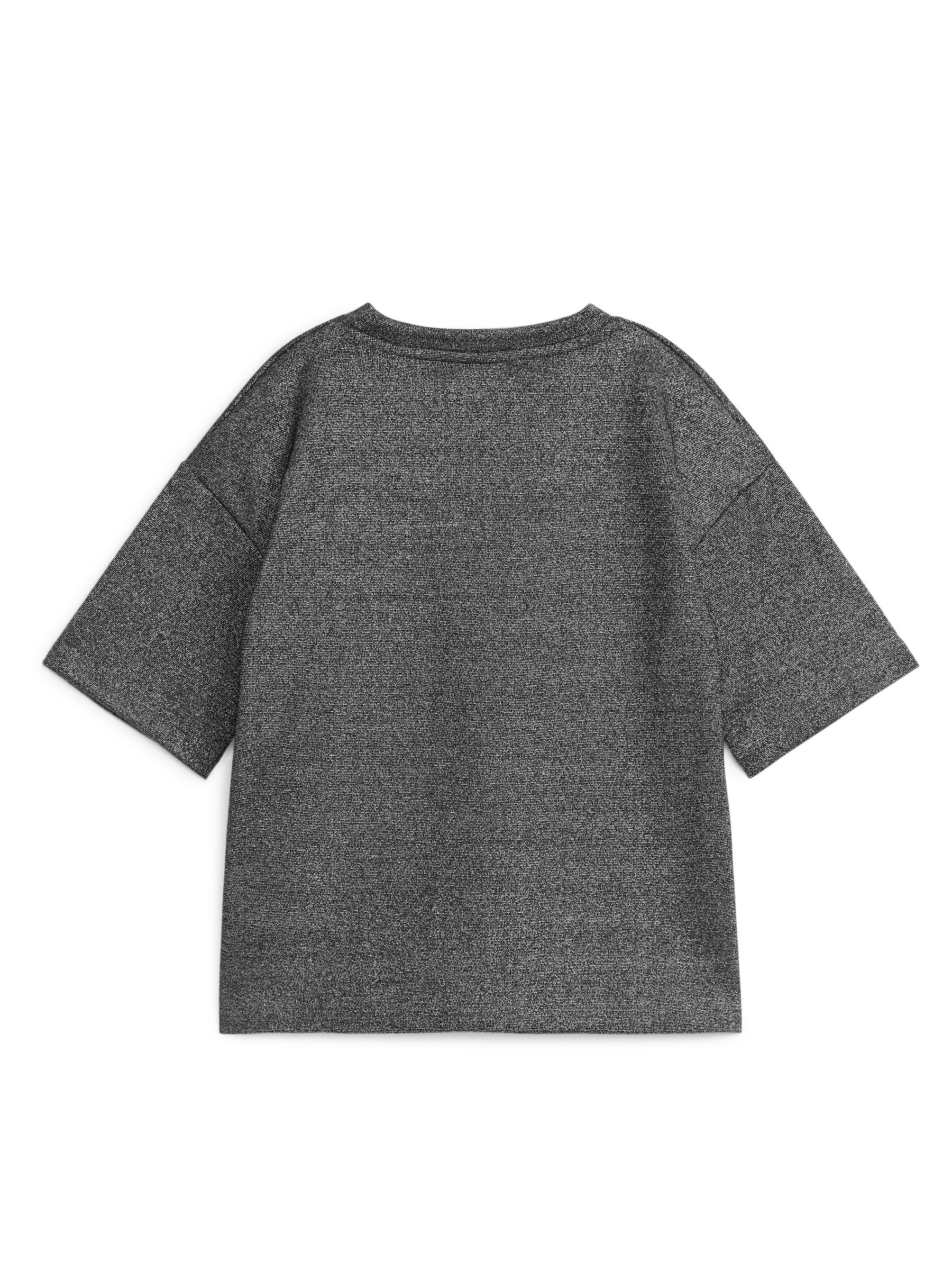 Glitter T-Shirt - Grey/Metallic - Oversized - Children - StillMedia/DescriptiveStillLife - 3