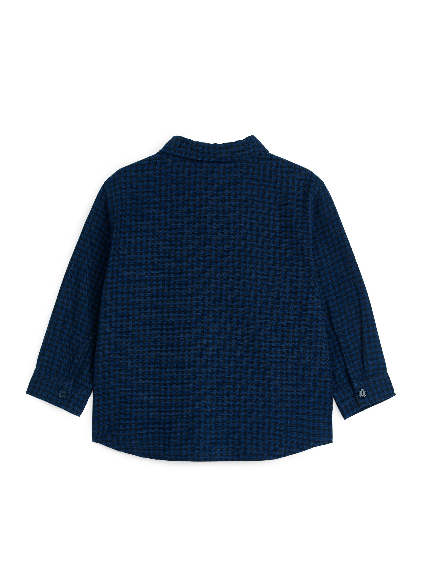 Flanellhemd mit Vichykaros - Blau/Schwarz - Regular Fit - Kinder - StillMedia/DescriptiveStillLife - 1