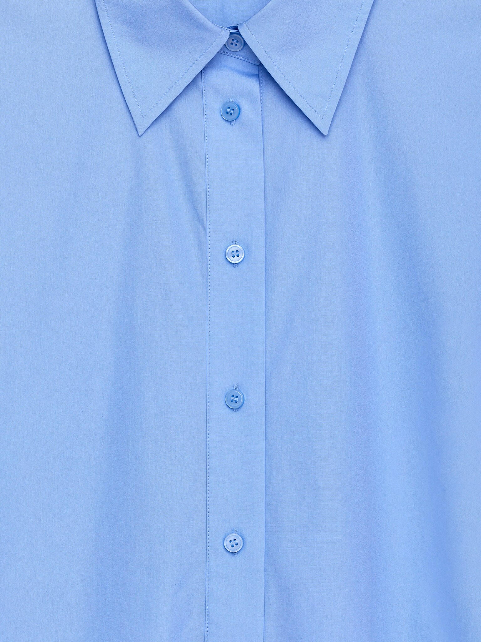 Robe chemise oversize - Bleu ciel/Rose poudré - 6