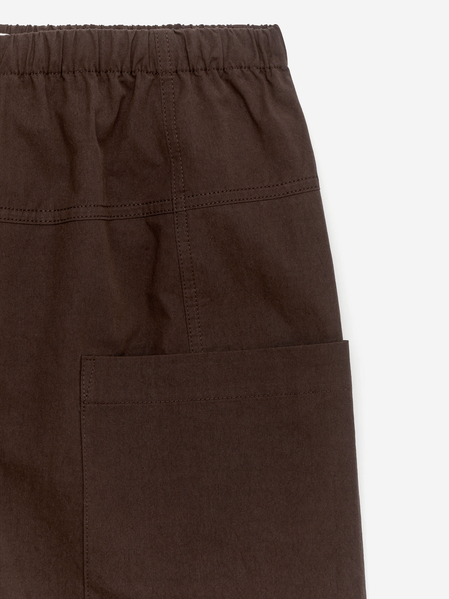 Patch-Pocket Shorts - Brown - Regular fit - Women - StillMedia/DescriptiveDetail - 2