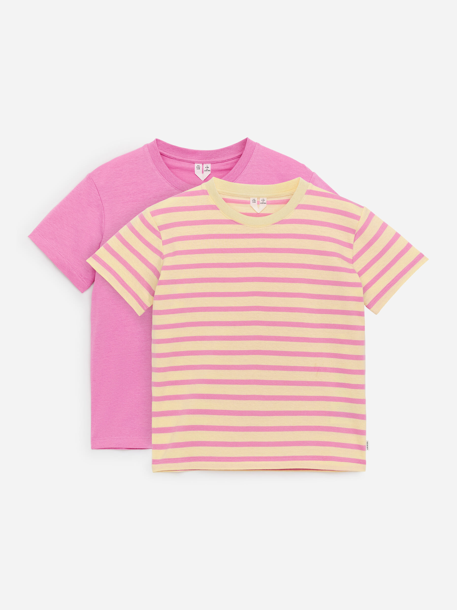 T-Shirt mit Rundhalsausschnitt, im 2er-Pack-#ECE5BE-19026