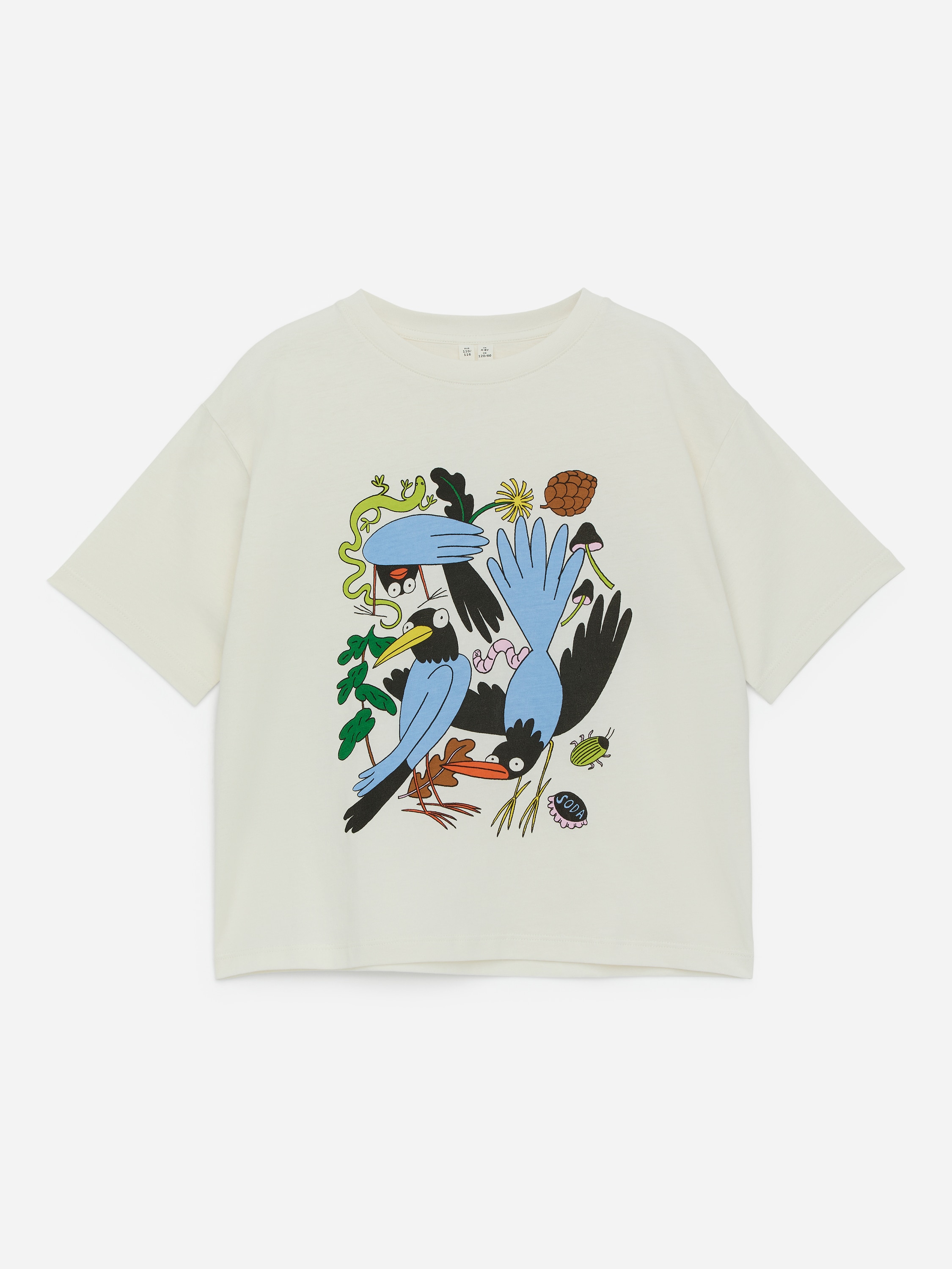 Oversized T-shirt - Råhvid