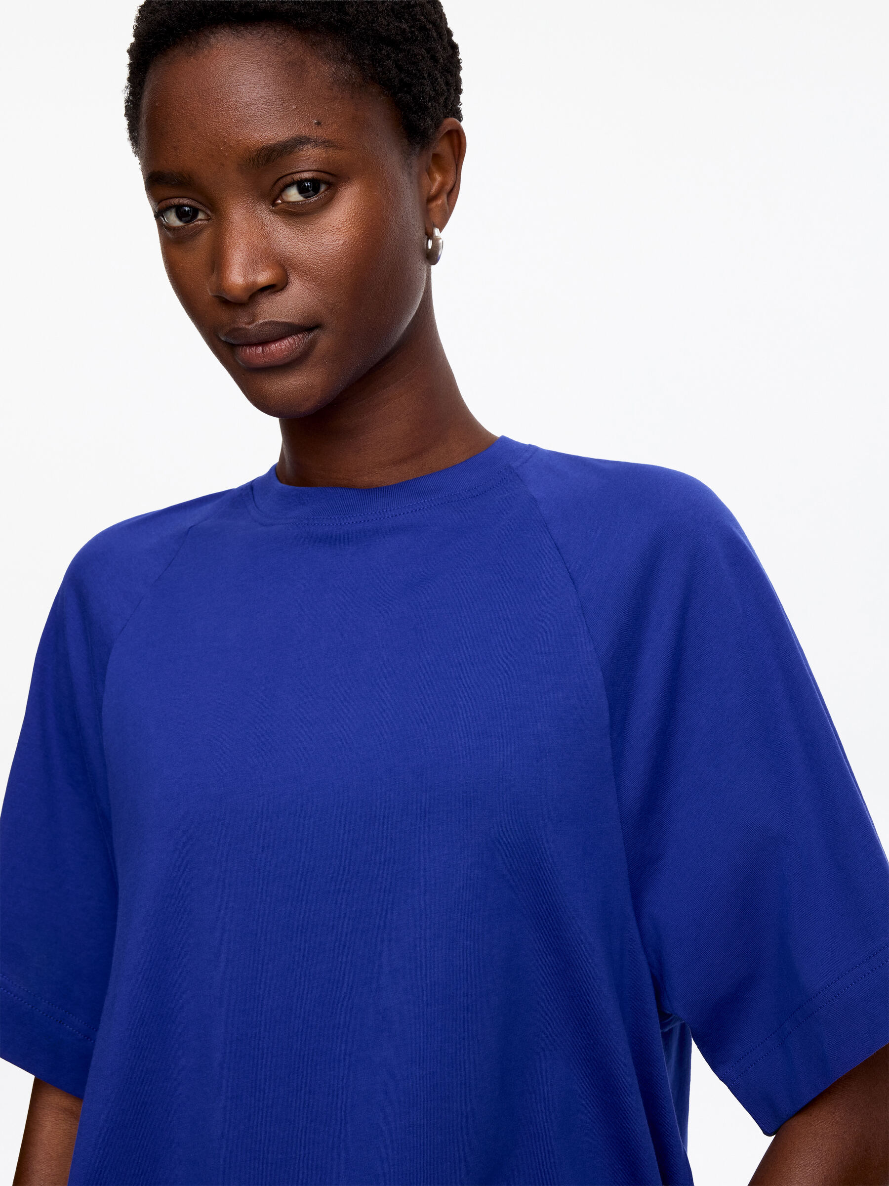 Baumwoll-T-Shirt in A-Linie - Blau - Regular Fit - Women - StillMedia/Lookbook - 2