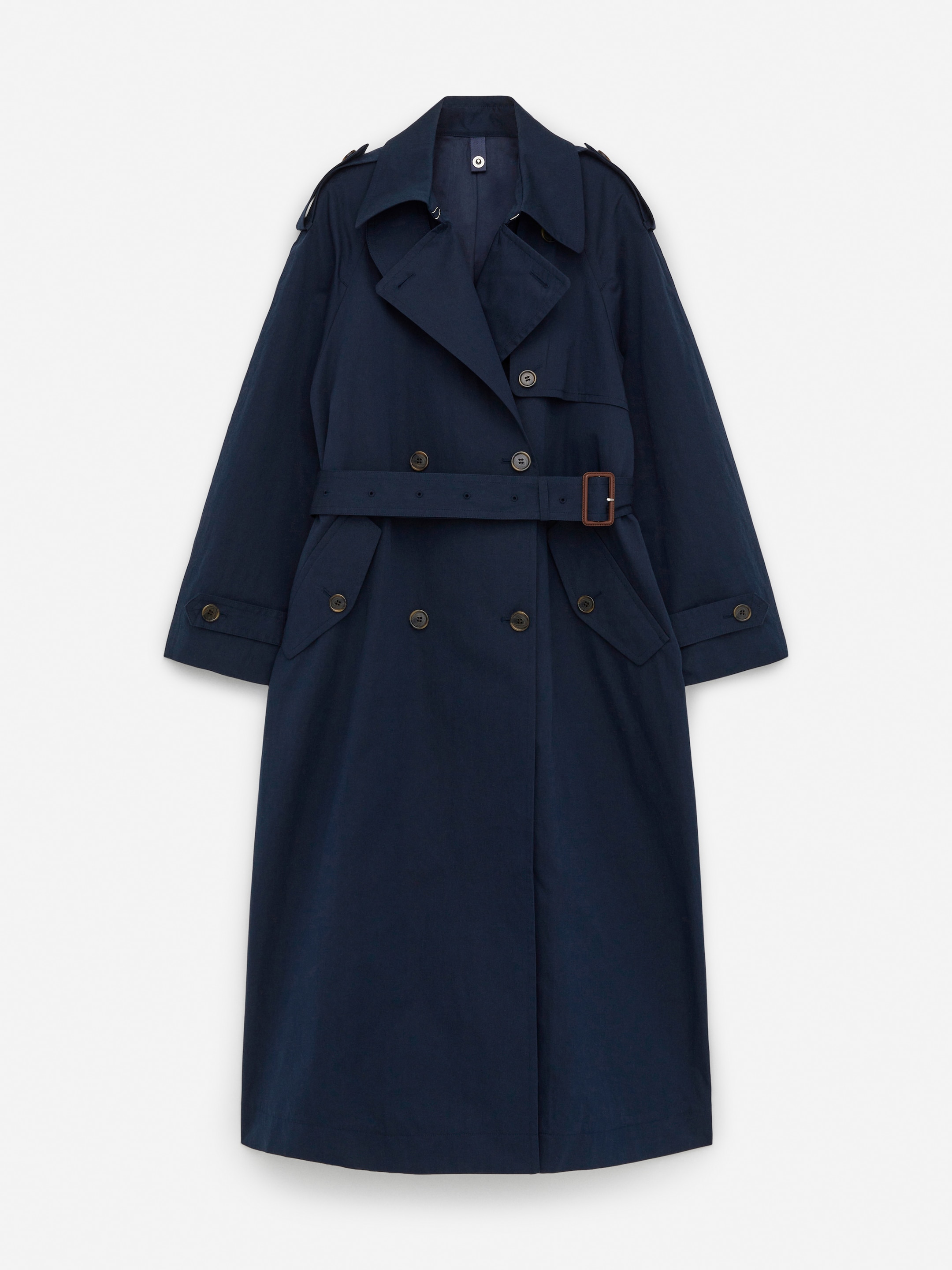 2-in-1 Trench Coat - Dark Blue - Loose fit - Women - StillMedia/DescriptiveStillLife - 4
