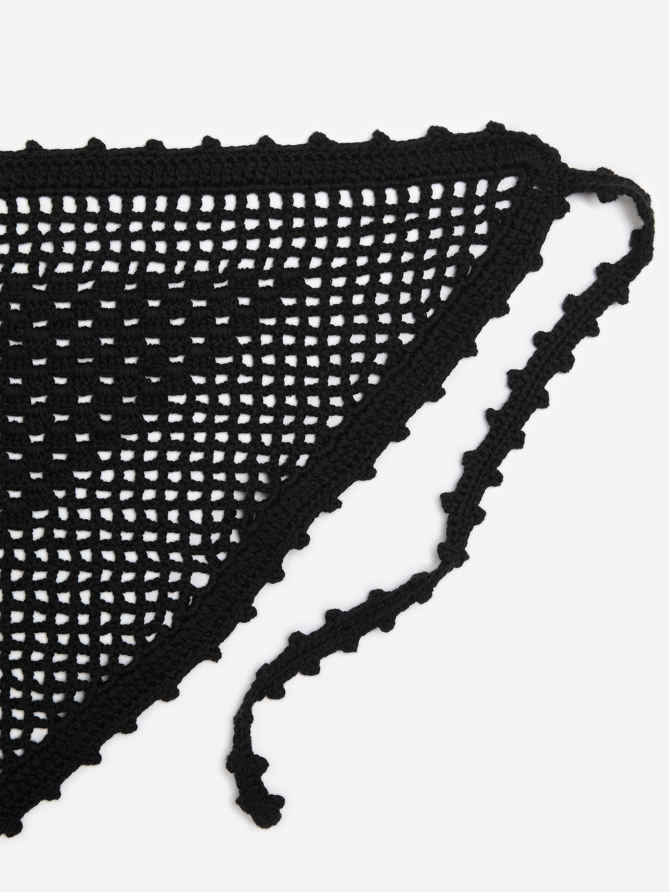Crochet headscarf - Black - Women - StillMedia/DescriptiveDetail - 1