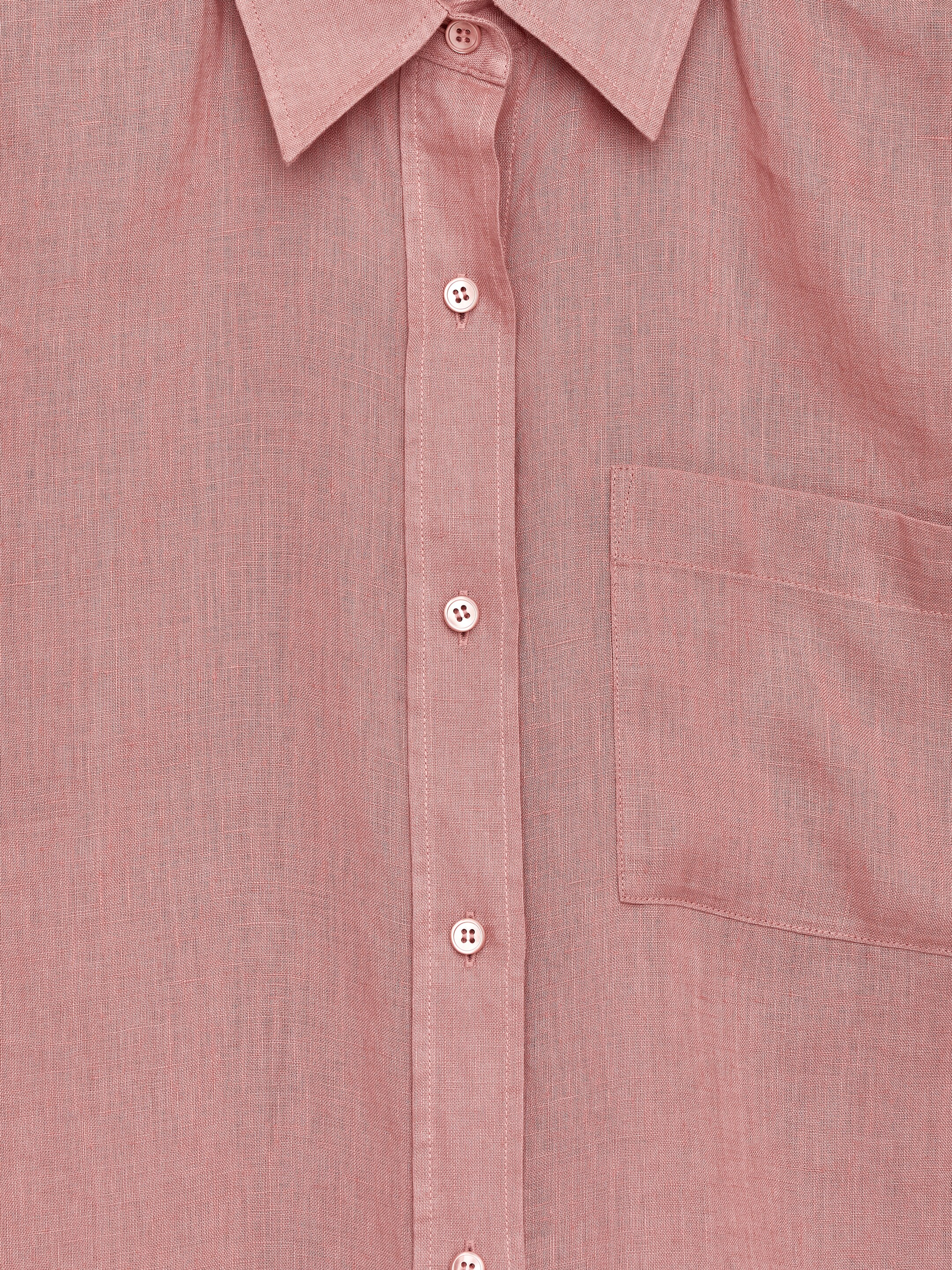 Zobrazit větší obrázek: Lněná košile - Jemně růžová - ŽENY | H&M CZ 2