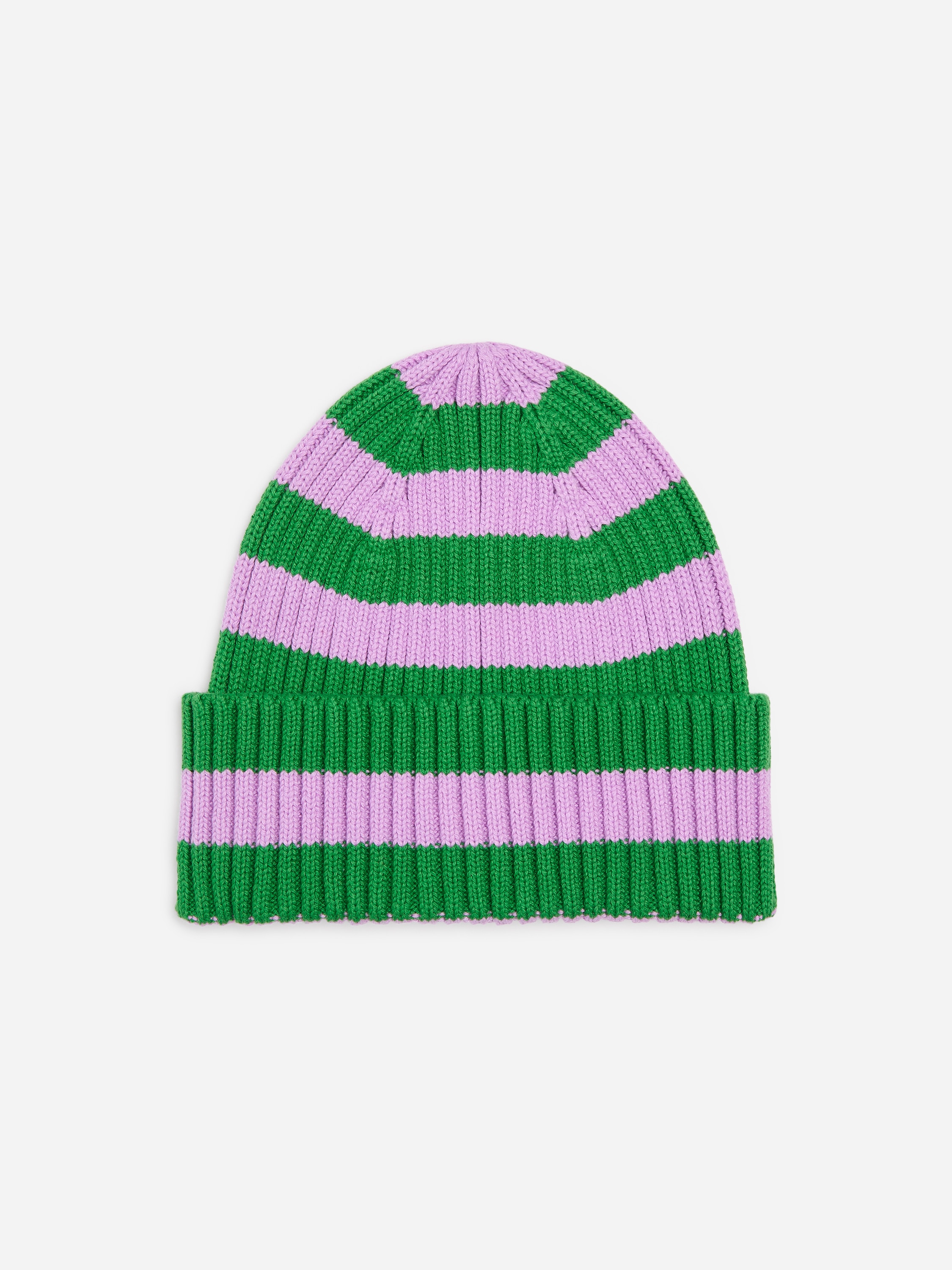 Ribbstickad beanie - Lila/grön/Rosa/röd/Grön/Mörkbrun/Blå/Mörkblå
