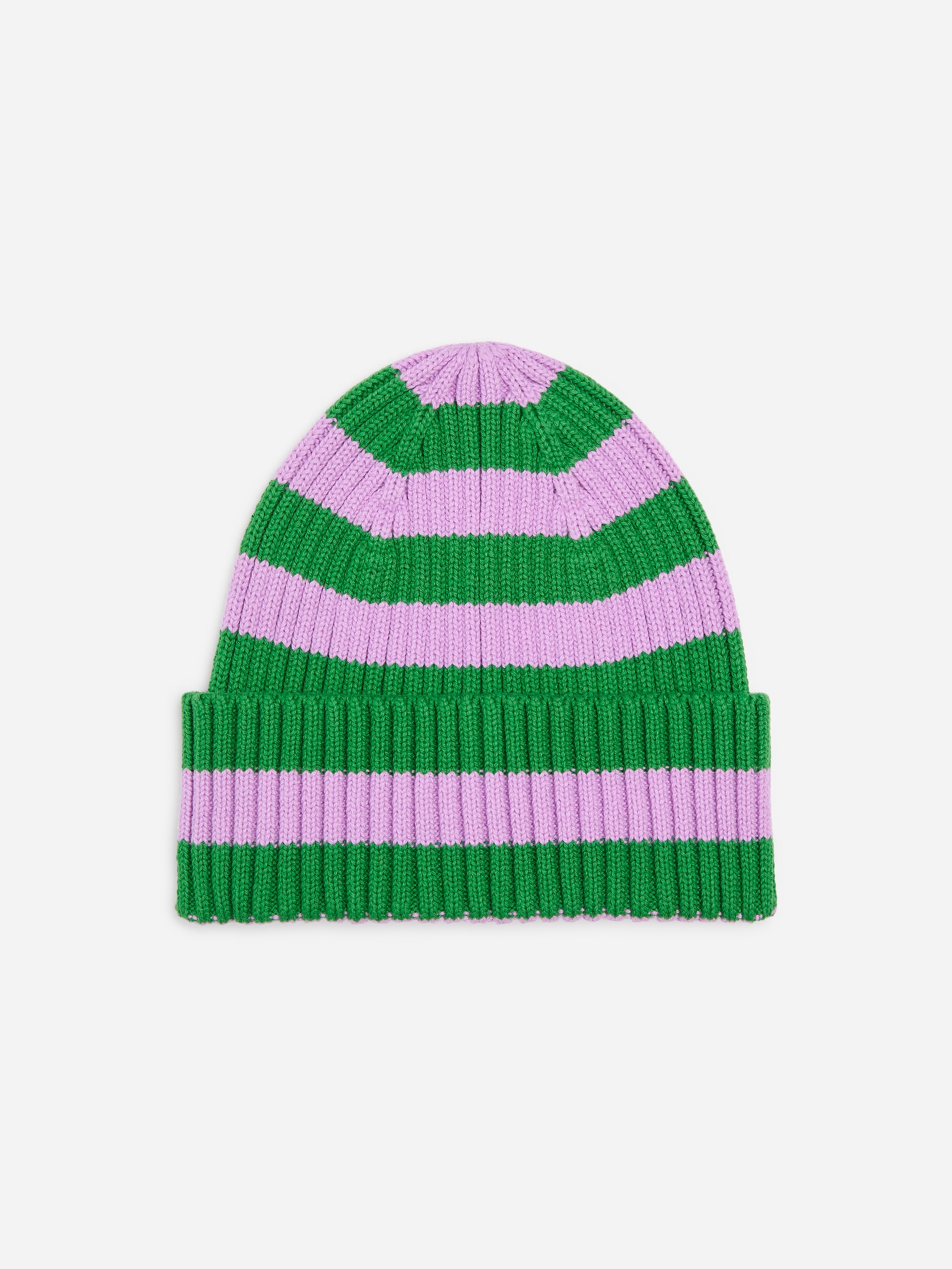 Rib Knit Beanie-Green-20100
