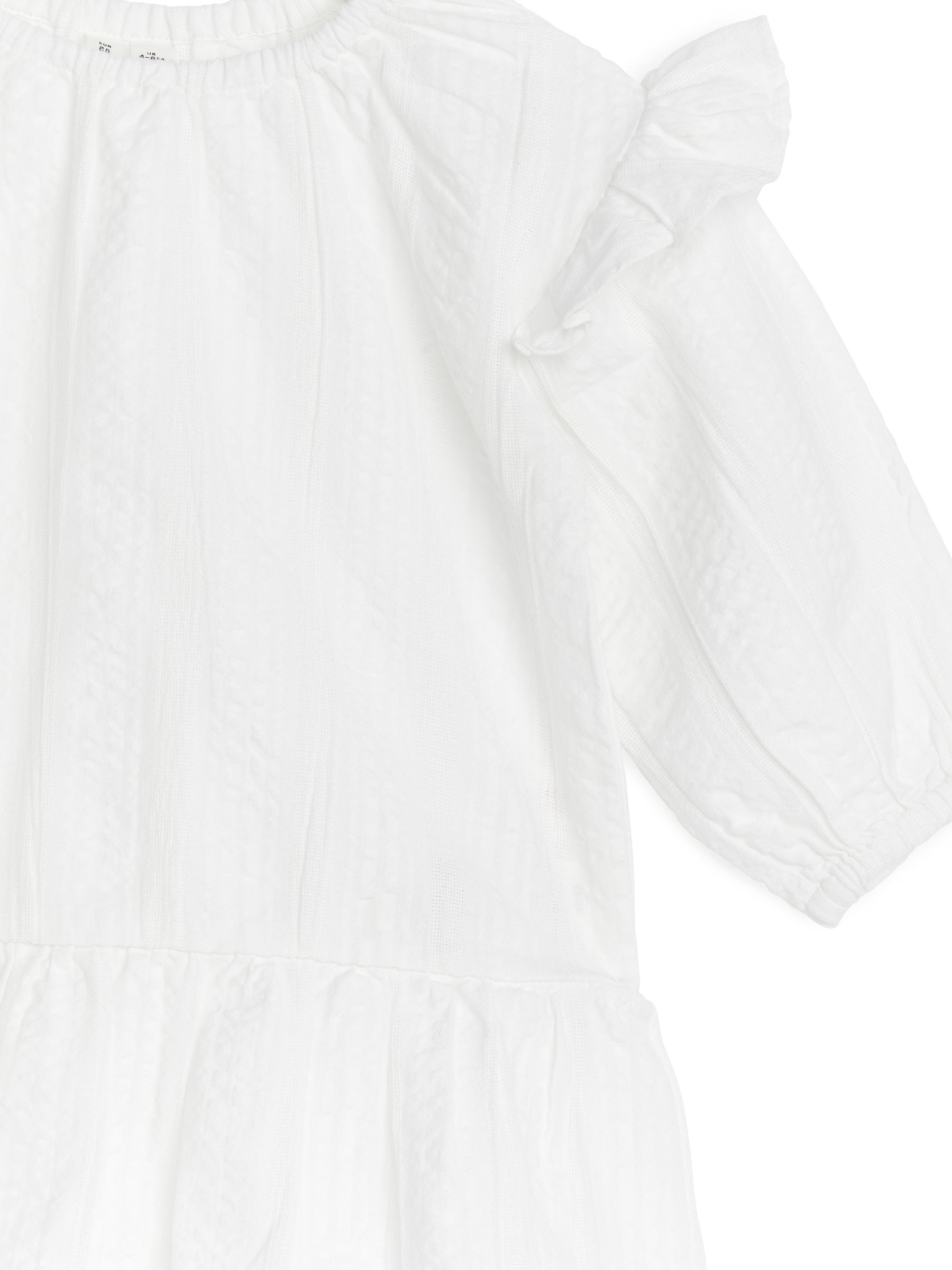 Rüschenkleid aus Seersucker - Weiß - Loose Fit - Kinder - StillMedia/DescriptiveDetail - 1