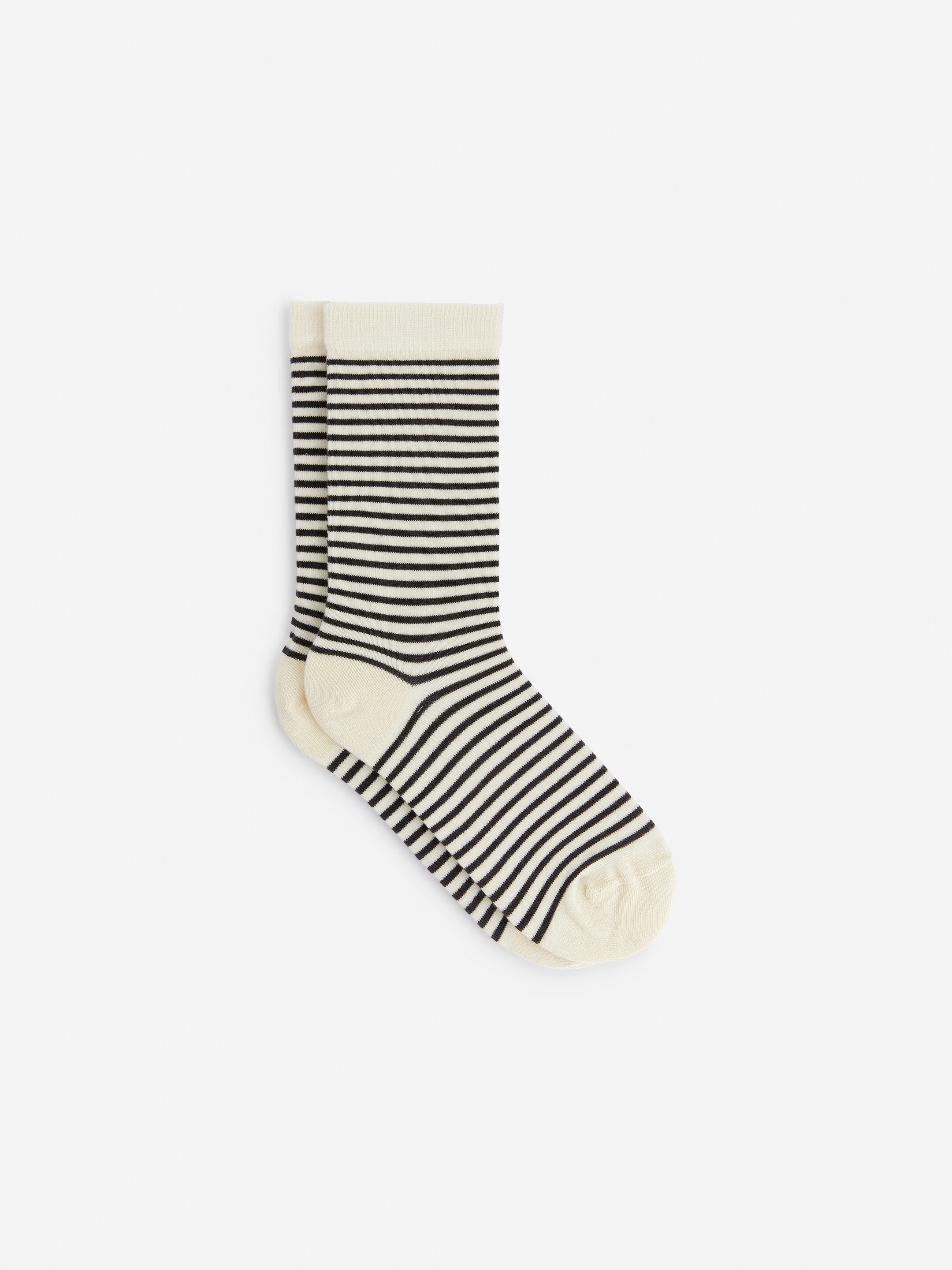Gestreifte Baumwollsocken - Weiß/Dunkelgrau - Damen - StillMedia/DescriptiveStillLife - 3