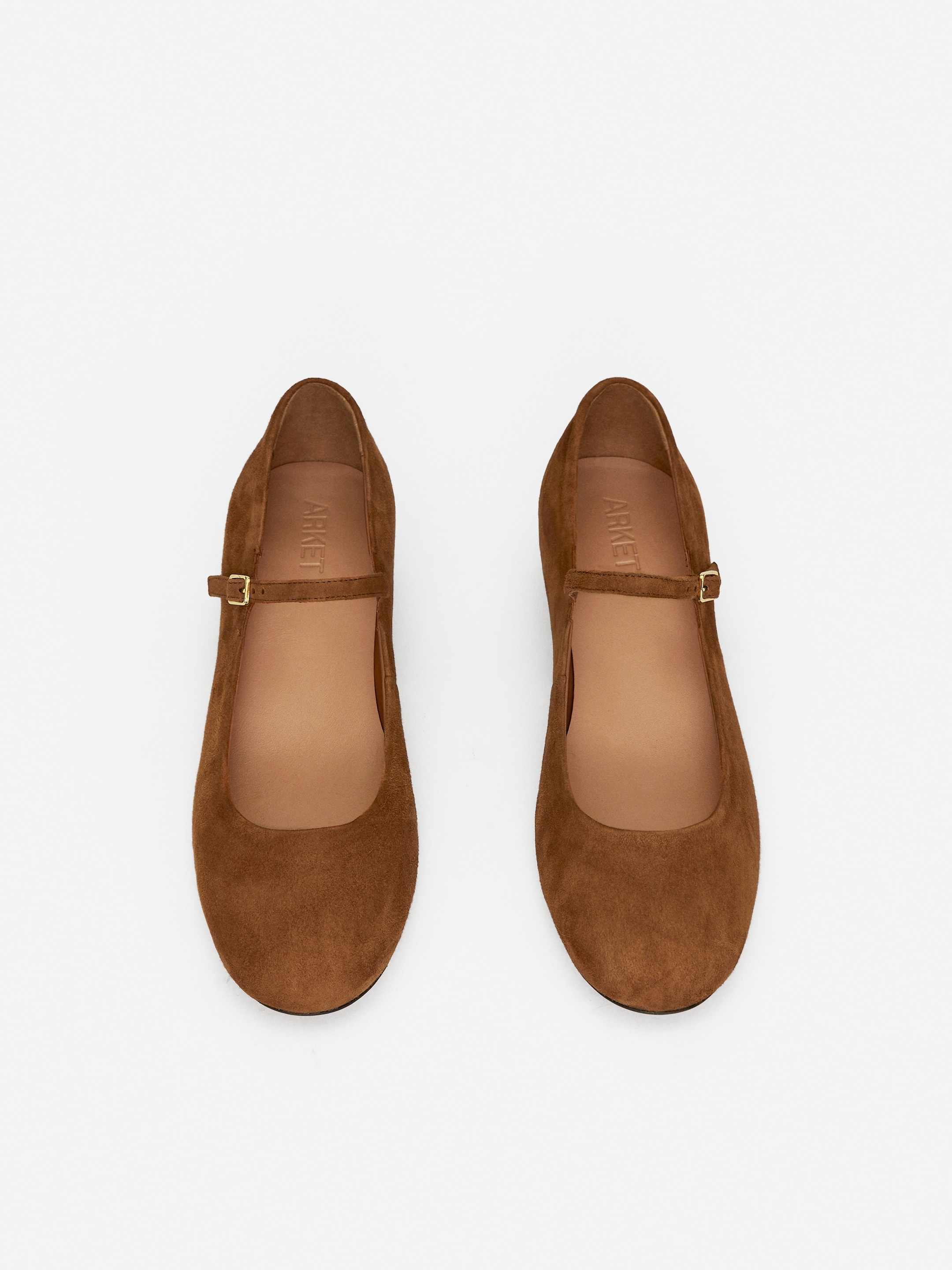 Mary Jane Suede Pumps - Brown - Women - StillMedia/DescriptiveStillLife - 4