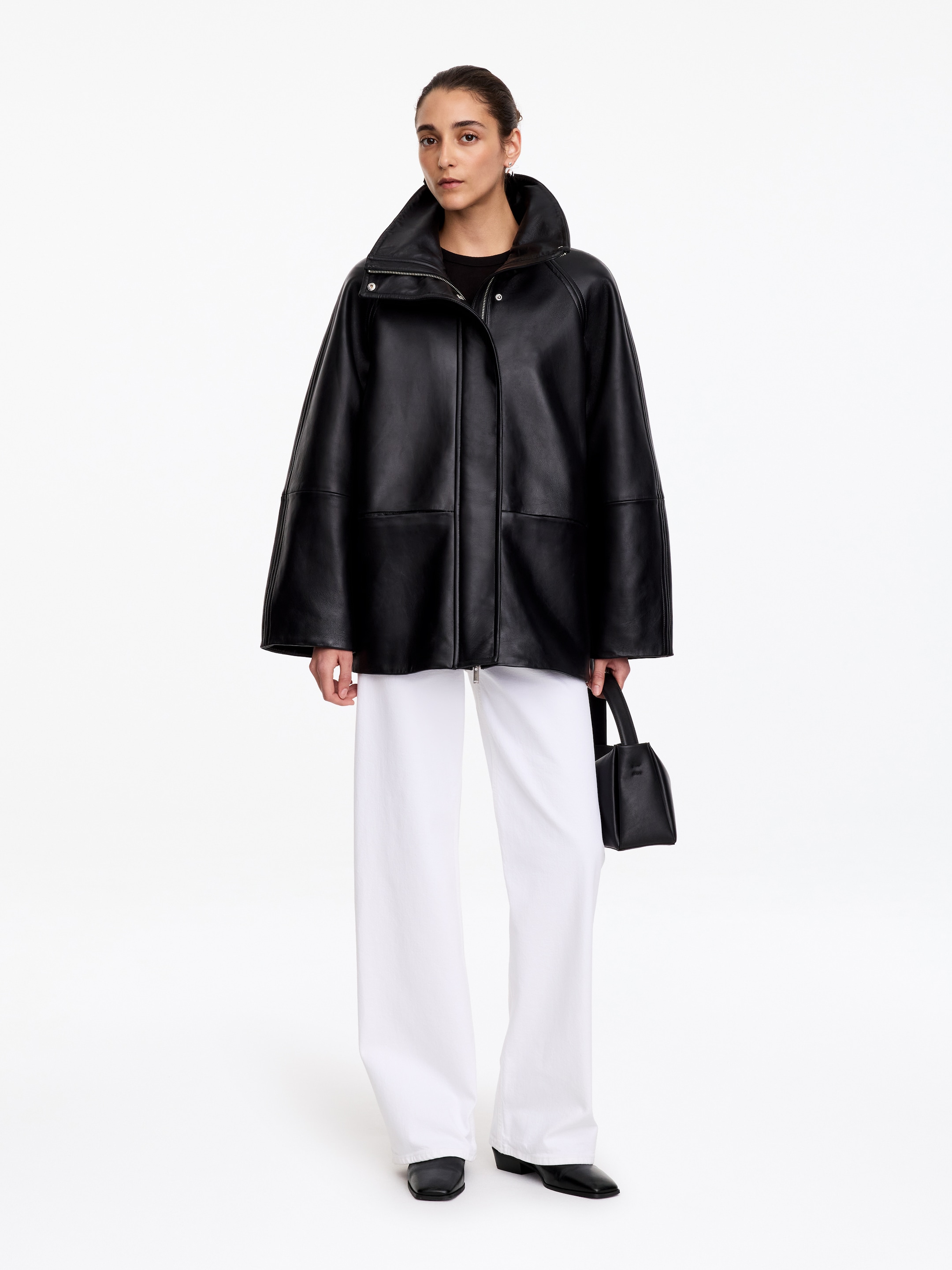 Bottines plates en cuir - Noir - women - StillMedia/Lookbook - 1