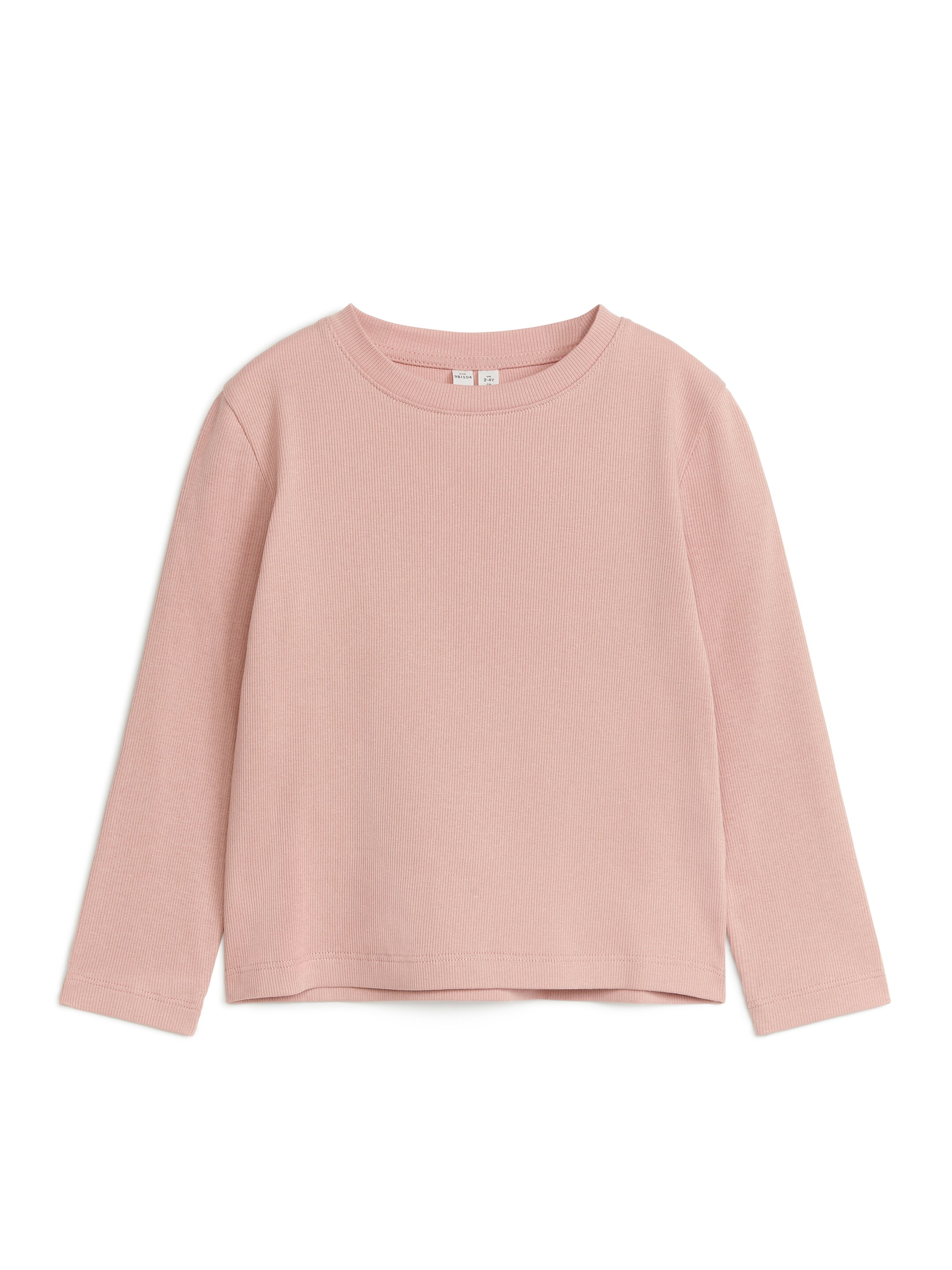 Ribbed Long-Sleeve T-Shirt - Beige - Slim fit - Children - StillMedia/DescriptiveStillLife - 2