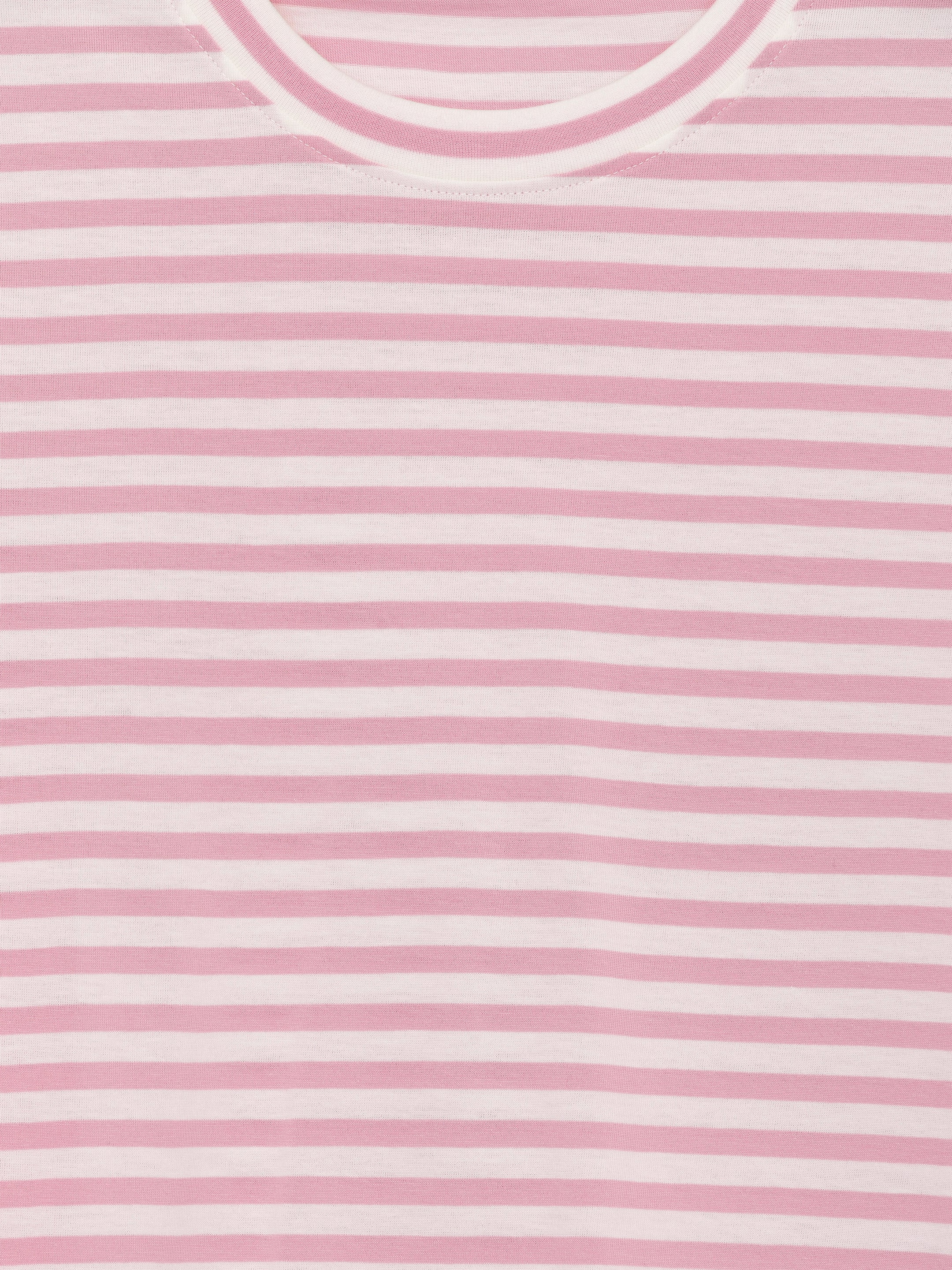 Signature långärmad t-shirt - Rosa/off-white - Regular fit - Women - StillMedia/DescriptiveDetail - 1