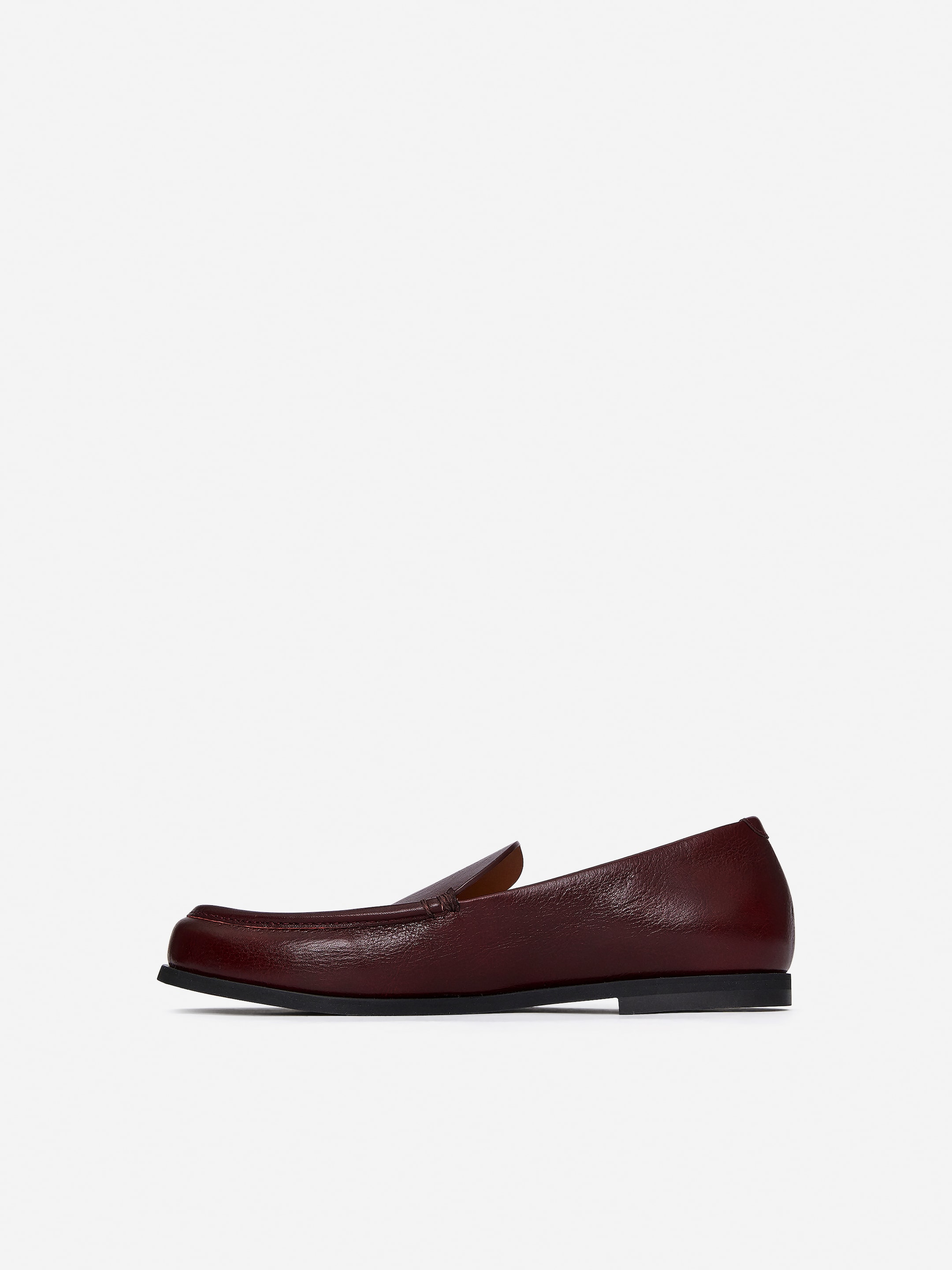 Leather Loafers - Dark Red - Women - StillMedia/DescriptiveStillLife - 3