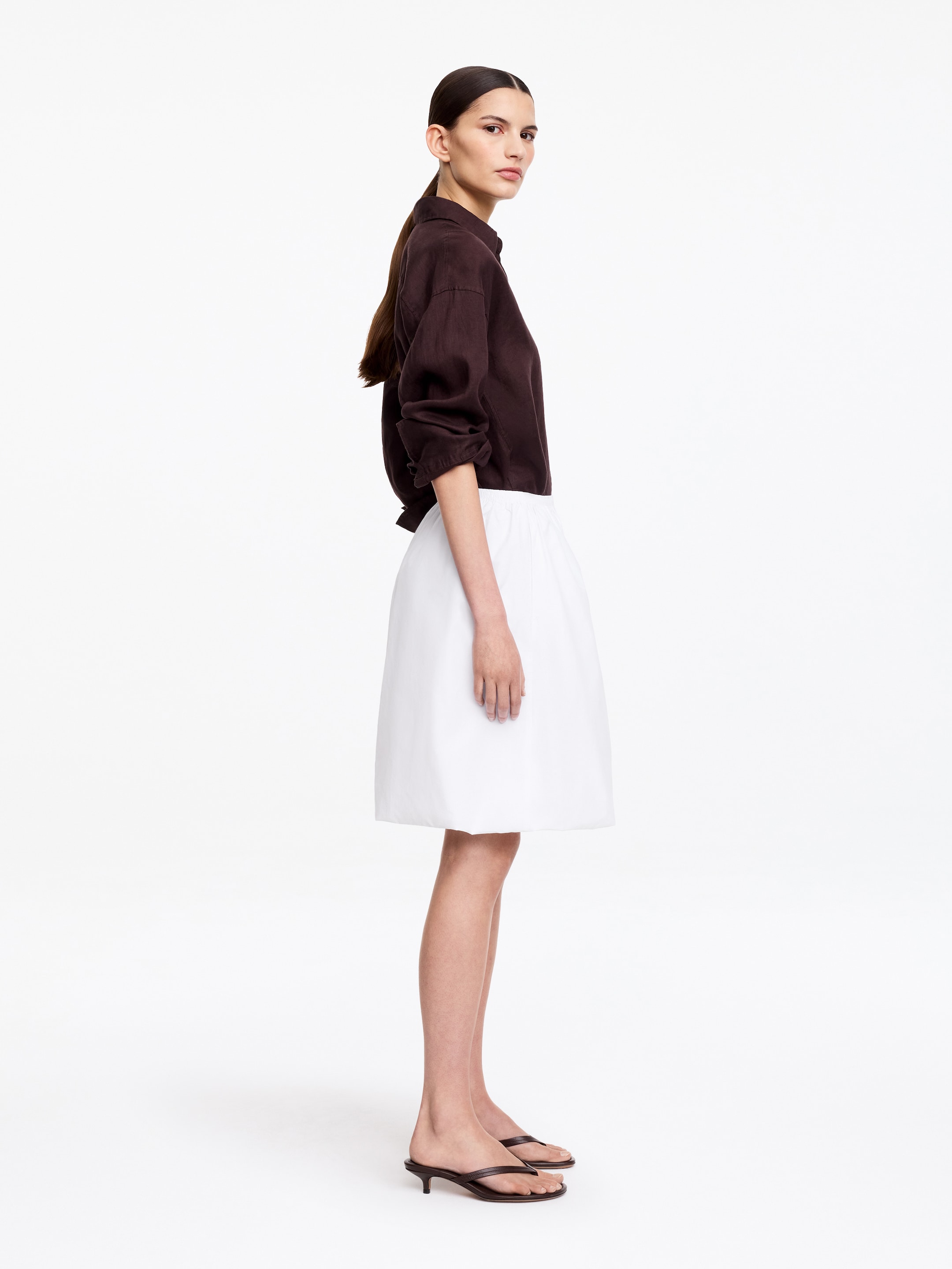 Jupe bouffante en taffetas - Blanc - Regular fit - Femme - StillMedia/Lookbook - 3