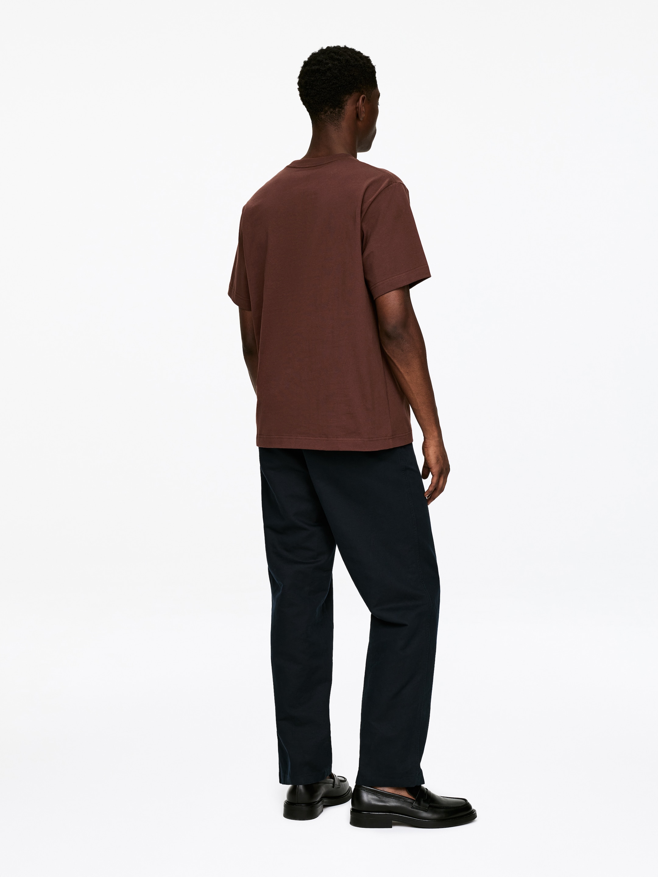 T-shirt décontracté 220 GSM - Marron - Regular fit - Homme - StillMedia/Lookbook - 4