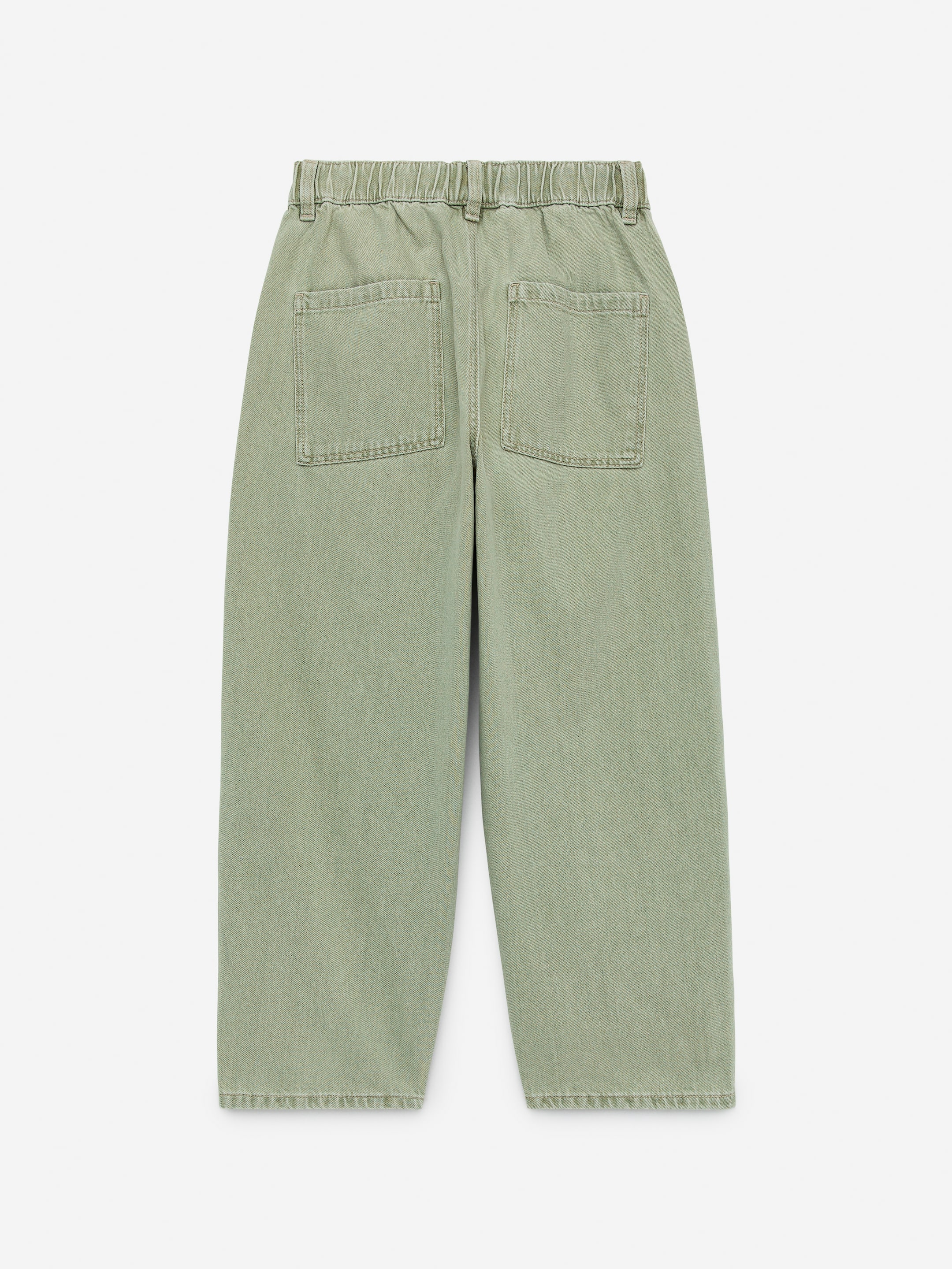 Washed Denim Trousers - Green - Relaxed fit - Children - StillMedia/DescriptiveStillLife - 2