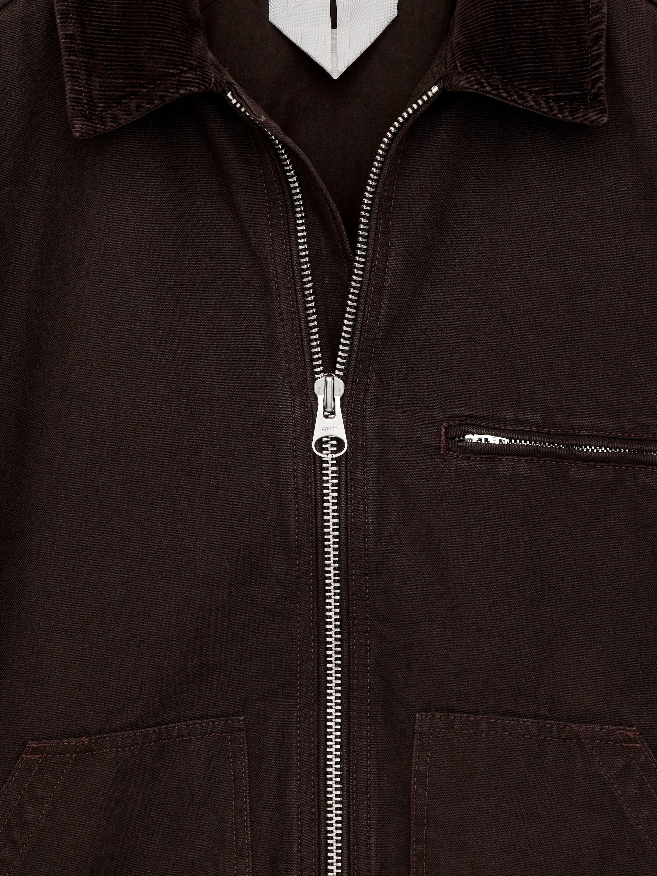 Jacke aus Baumwollcanvas - Braun - Regular Fit - Herren - StillMedia/DescriptiveDetail - 1