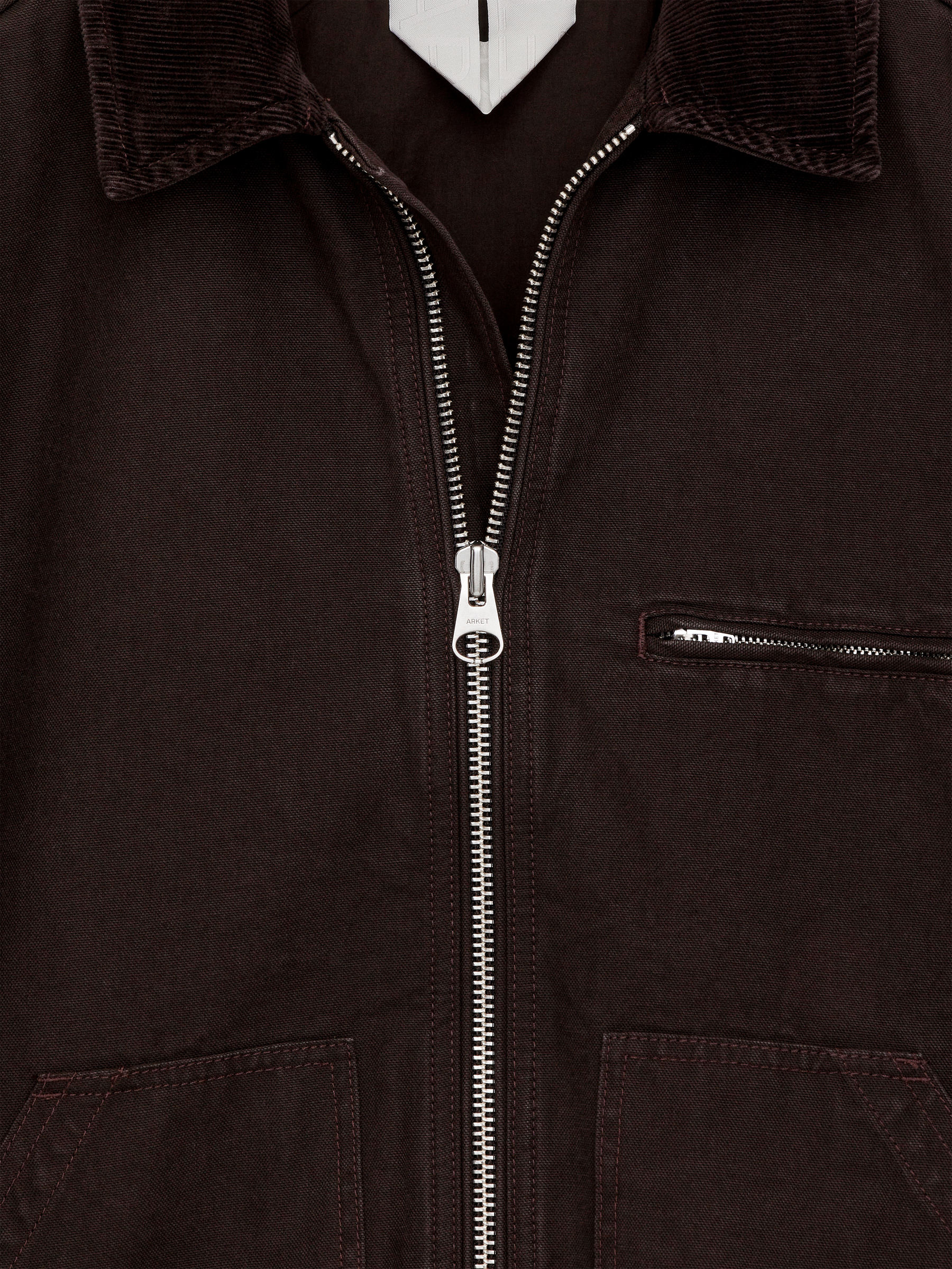 Cotton Canvas Jacket - Brown - Regular fit - Men - StillMedia/DescriptiveDetail - 1