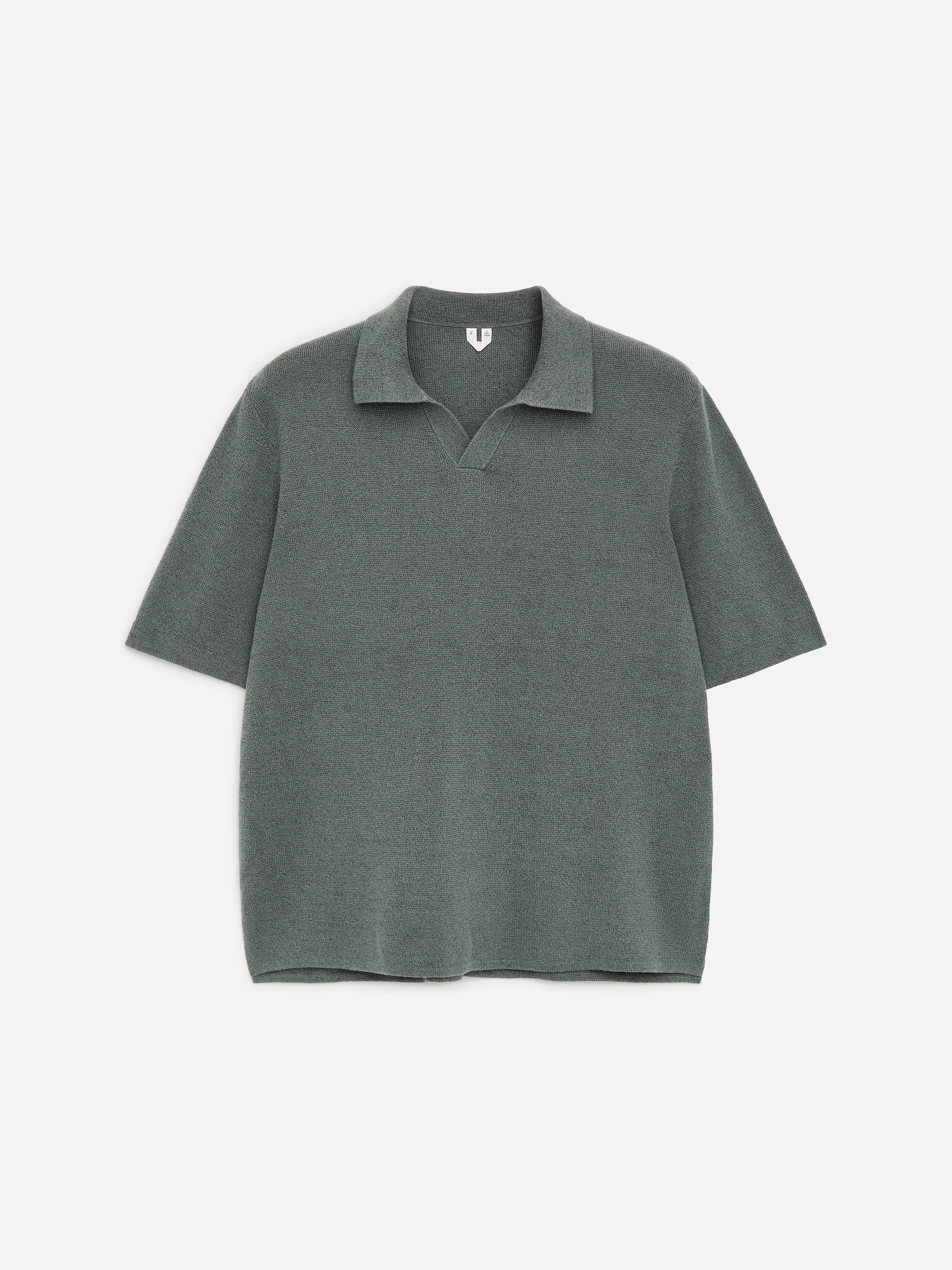 Cotton Linen Polo Shirt-#525457-18677