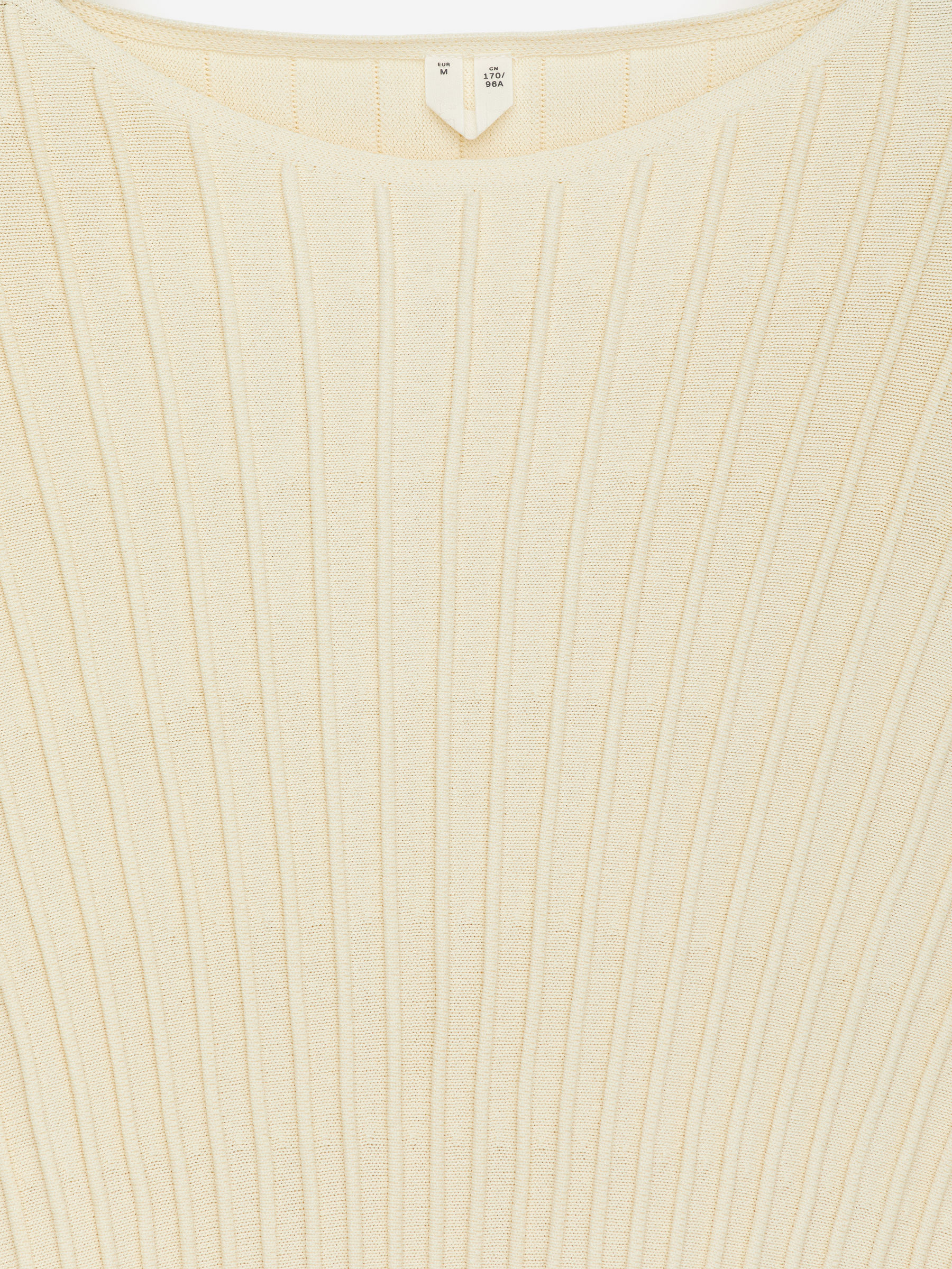 Haut péplum en maille fine - Blanc cassé - Regular fit - Femme - StillMedia/DescriptiveDetail - 1