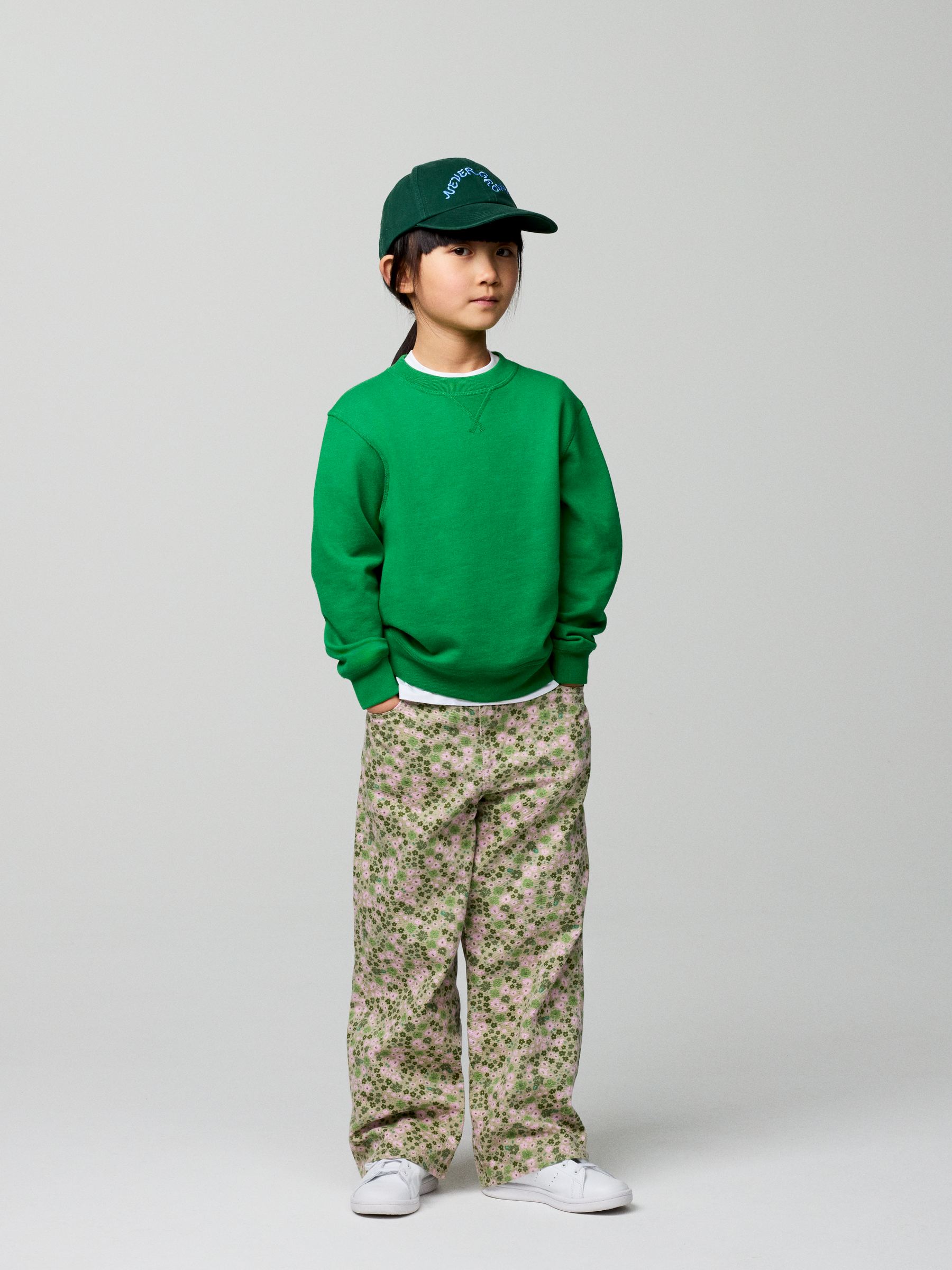 French Terry Sweatshirt - Green - Regular fit - Children - StillMedia/Environmental - 1