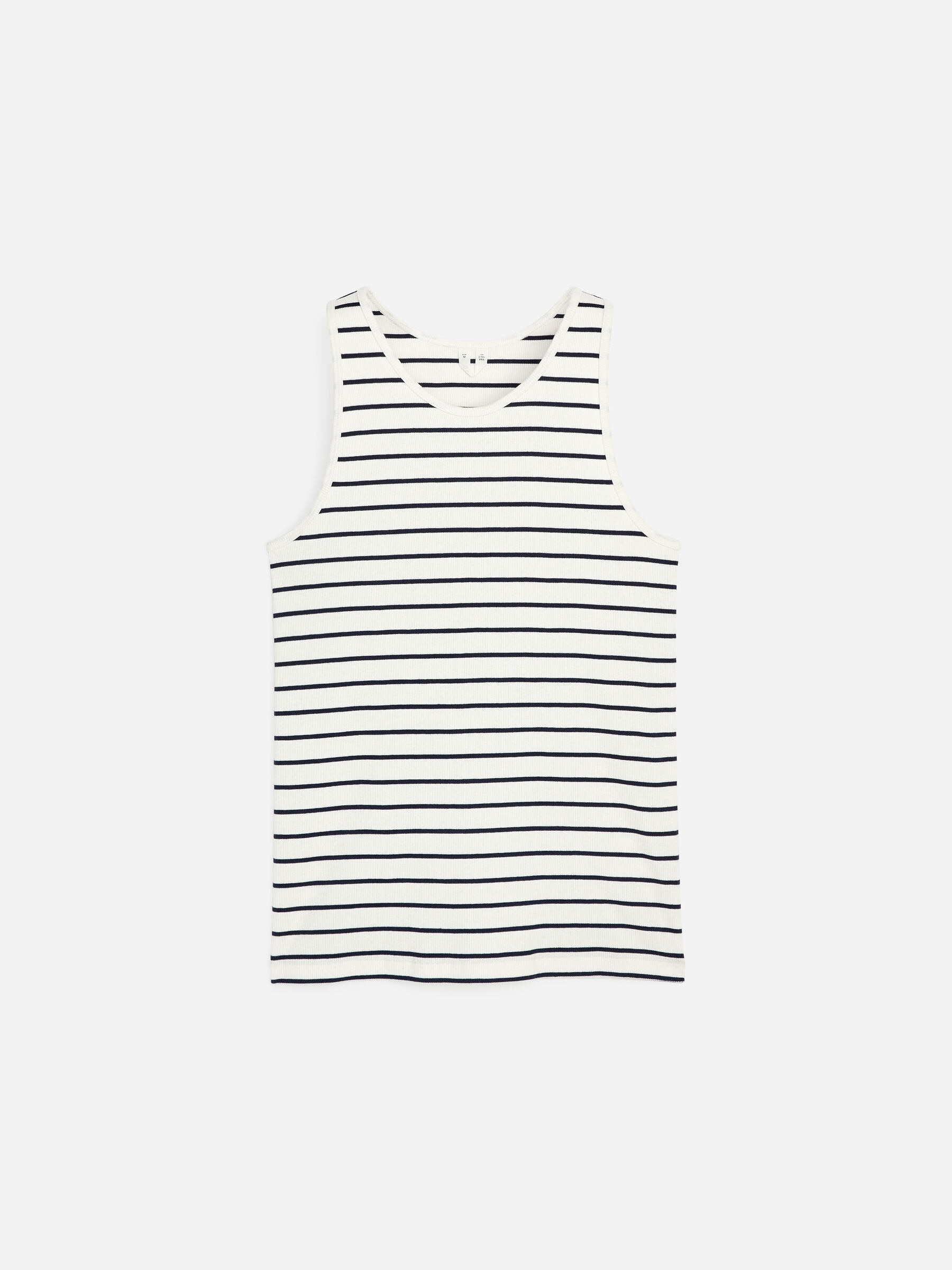 Ribbed Tank Top - White - Slim fit - Women - StillMedia/DescriptiveStillLife - 1