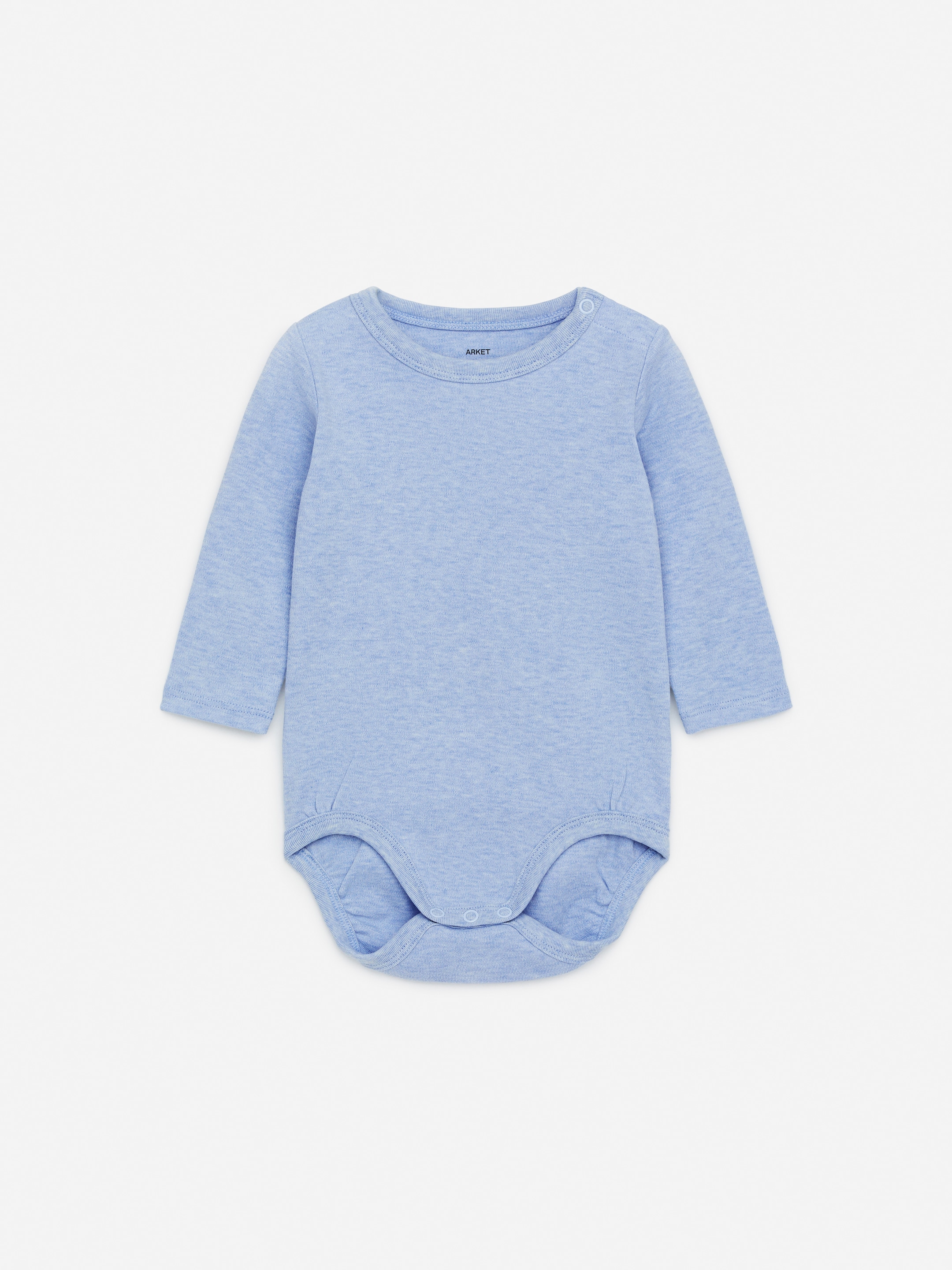 Long-Sleeve Bodysuit - Light Blue Melange - Regular fit - Children - StillMedia/DescriptiveStillLife - 3