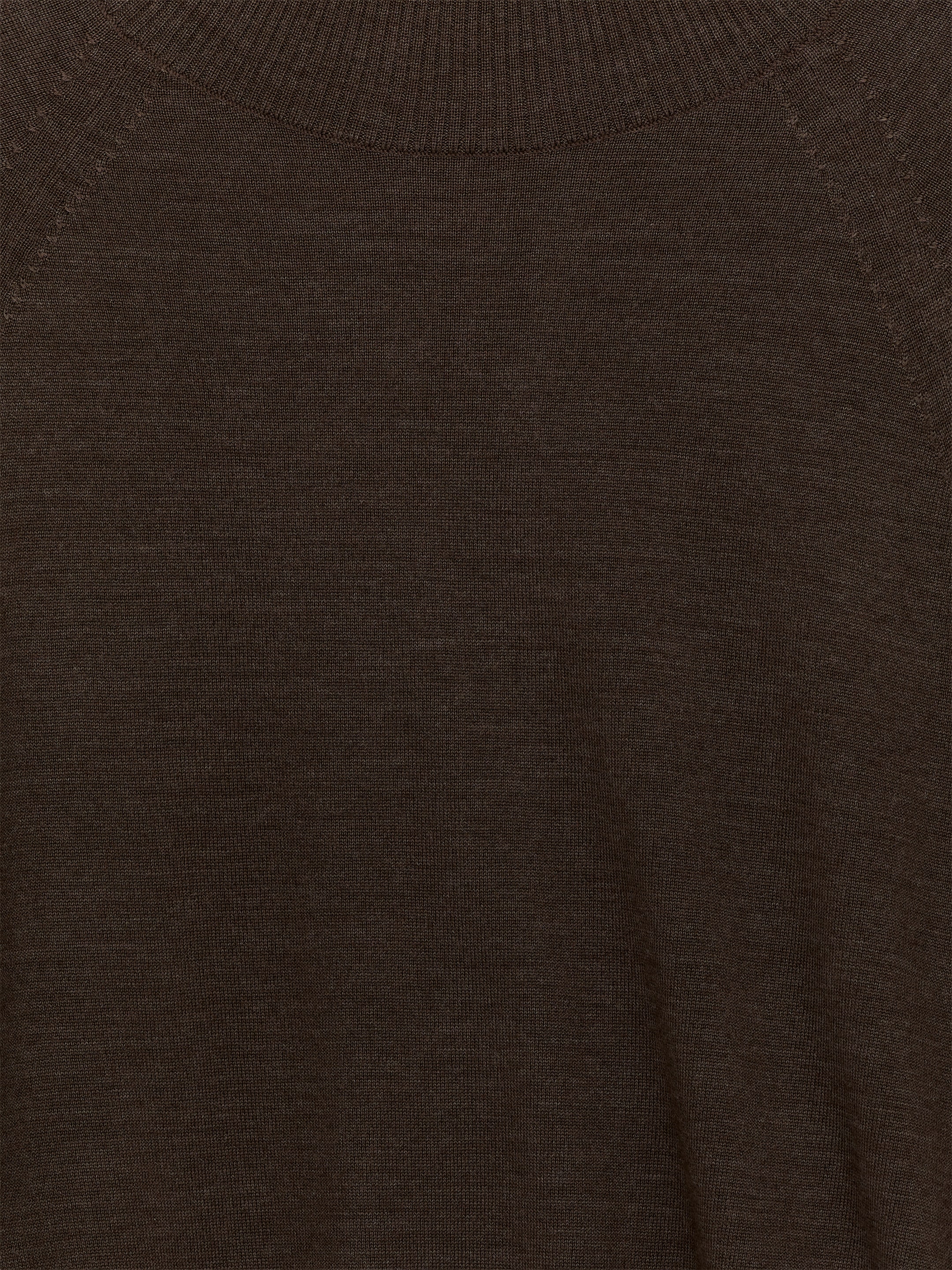 Merino Wool Roll-Neck Jumper - Dark Brown - Regular fit - Women - StillMedia/DescriptiveStillLife - 2