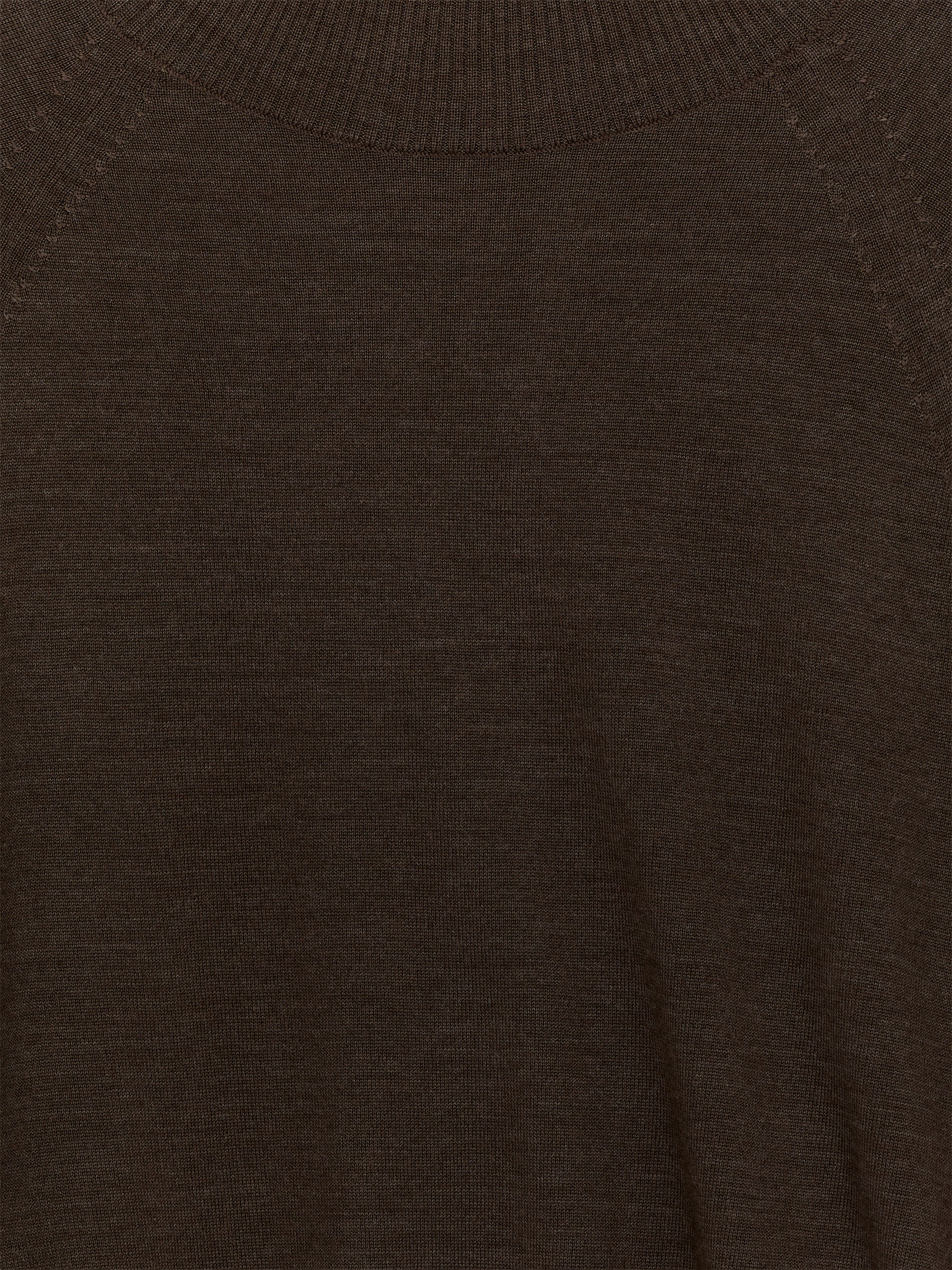 Merino Wool Roll-Neck Jumper - Dark Brown - Regular fit - Women - StillMedia/DescriptiveStillLife - 2