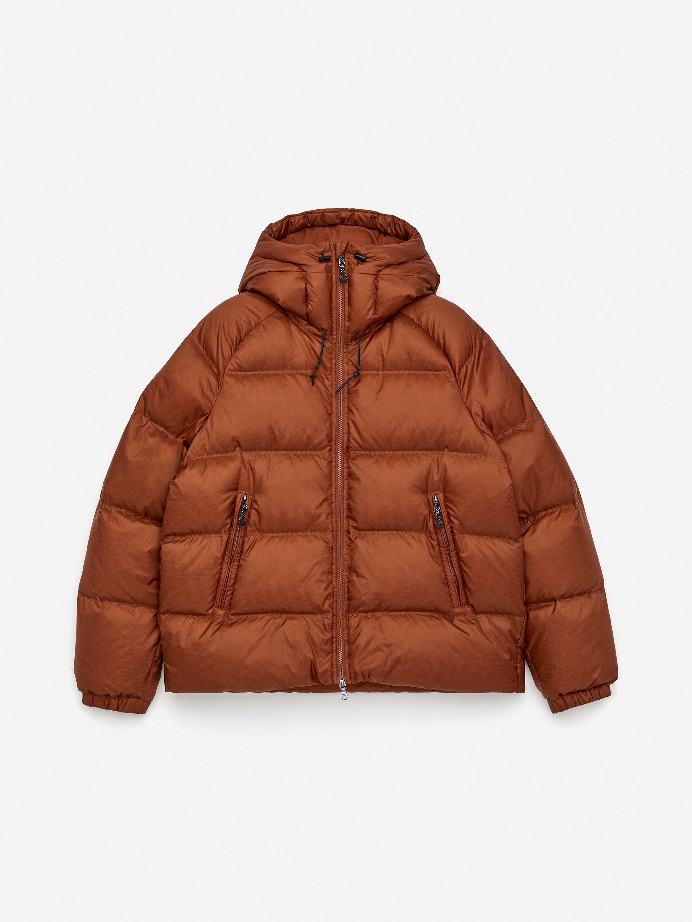 Veste de sport Upcycled Down - Orange/Noir/Marron foncé/Vert foncé