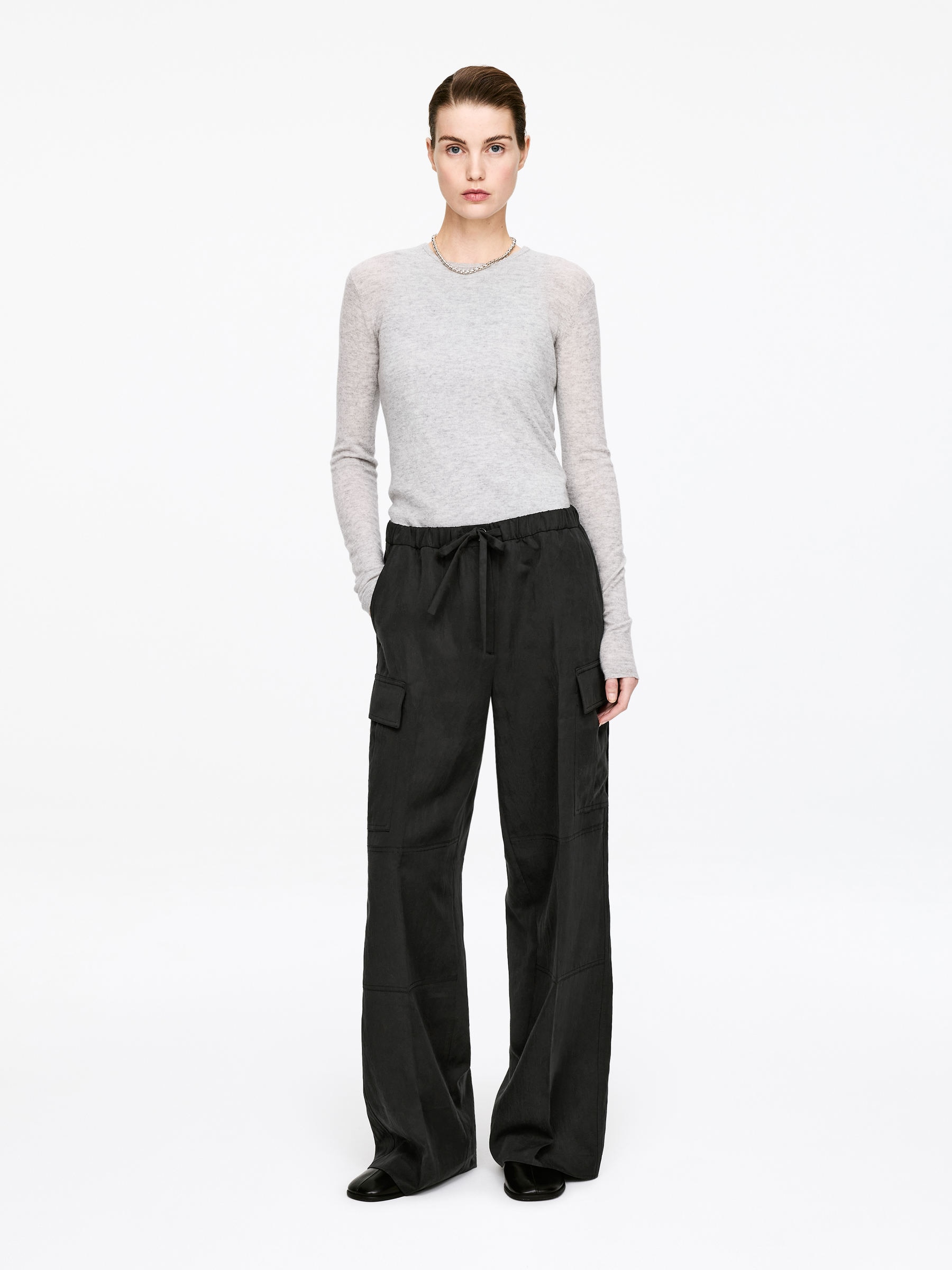 Fließende Cargohose-#272627-18028