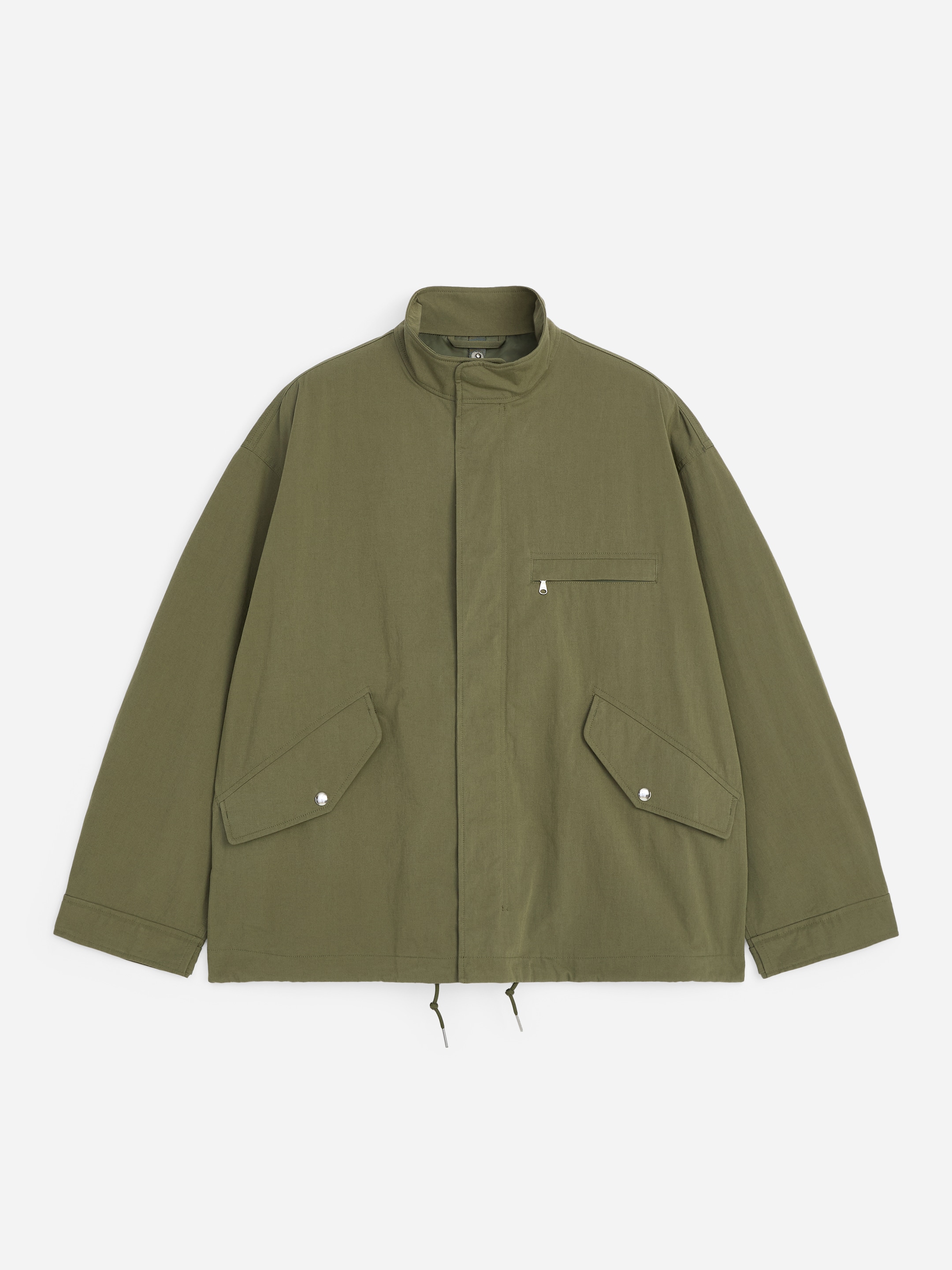 2-in-1 Cropped Parka-#57564B-19859