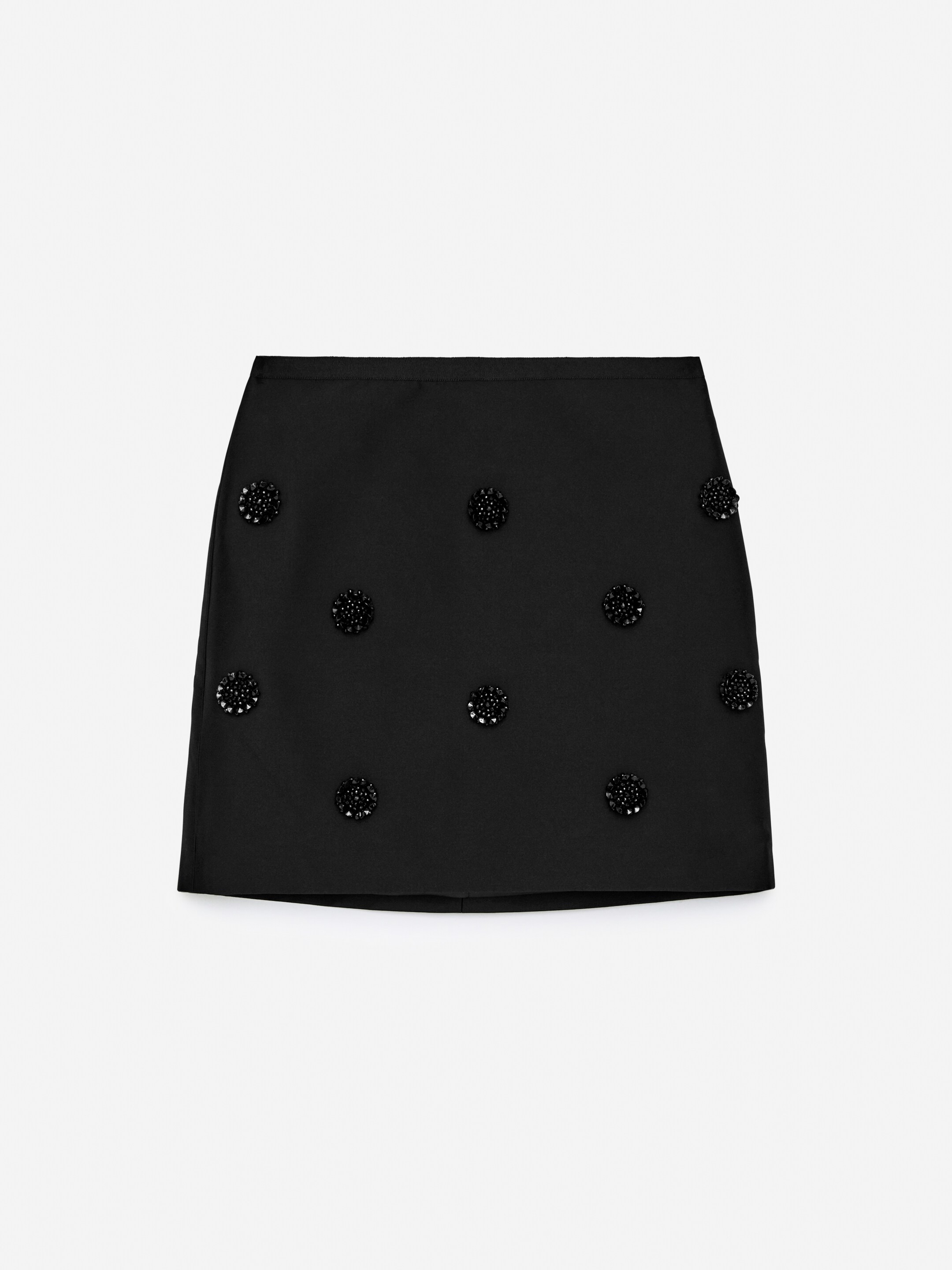 Se større billede: Mini-nederdel med pynt - Sort - DAME | H&M DK 1