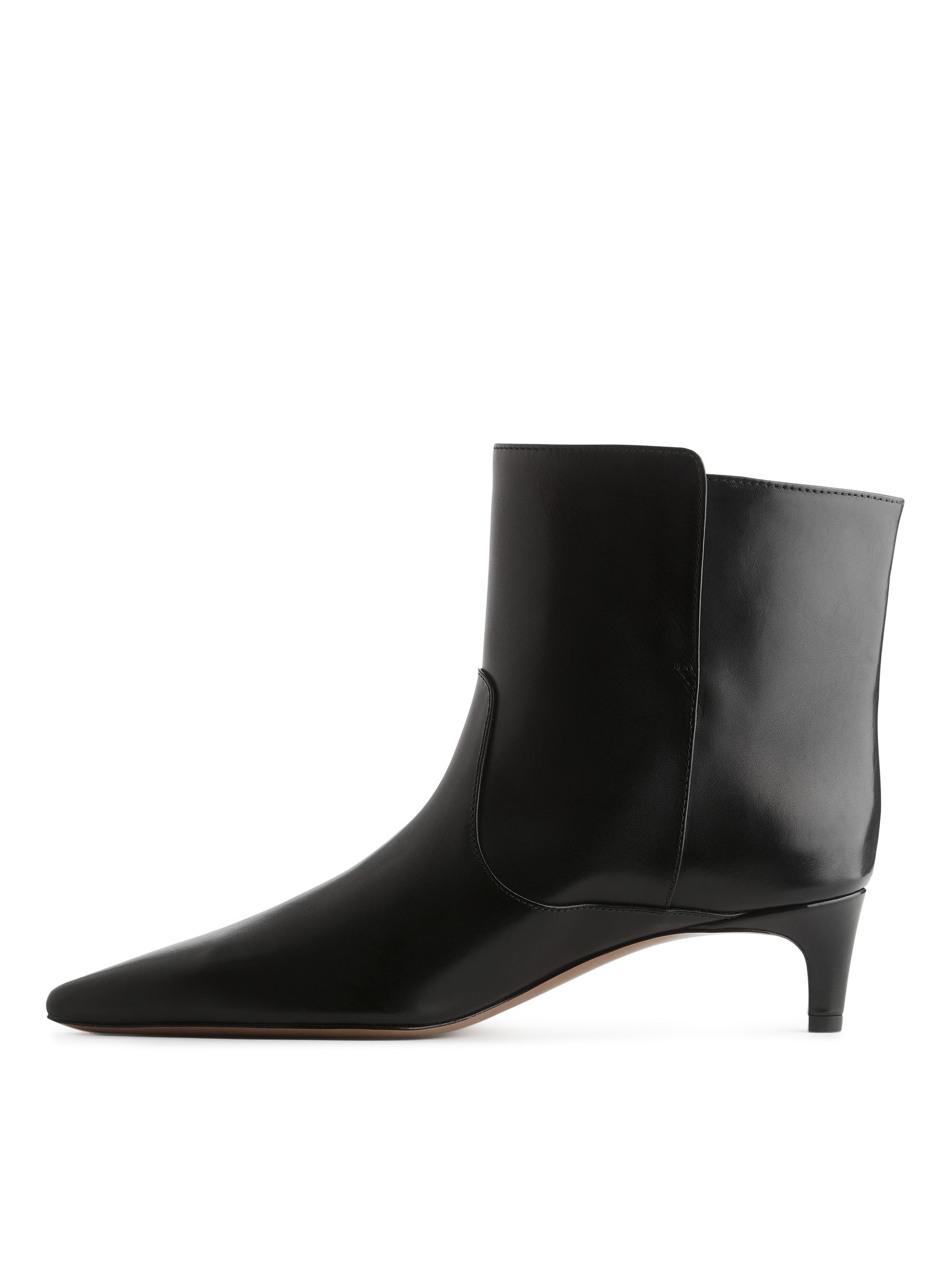 Pointed KittenHeel Booties - Black - Women - StillMedia/DescriptiveStillLife - 3