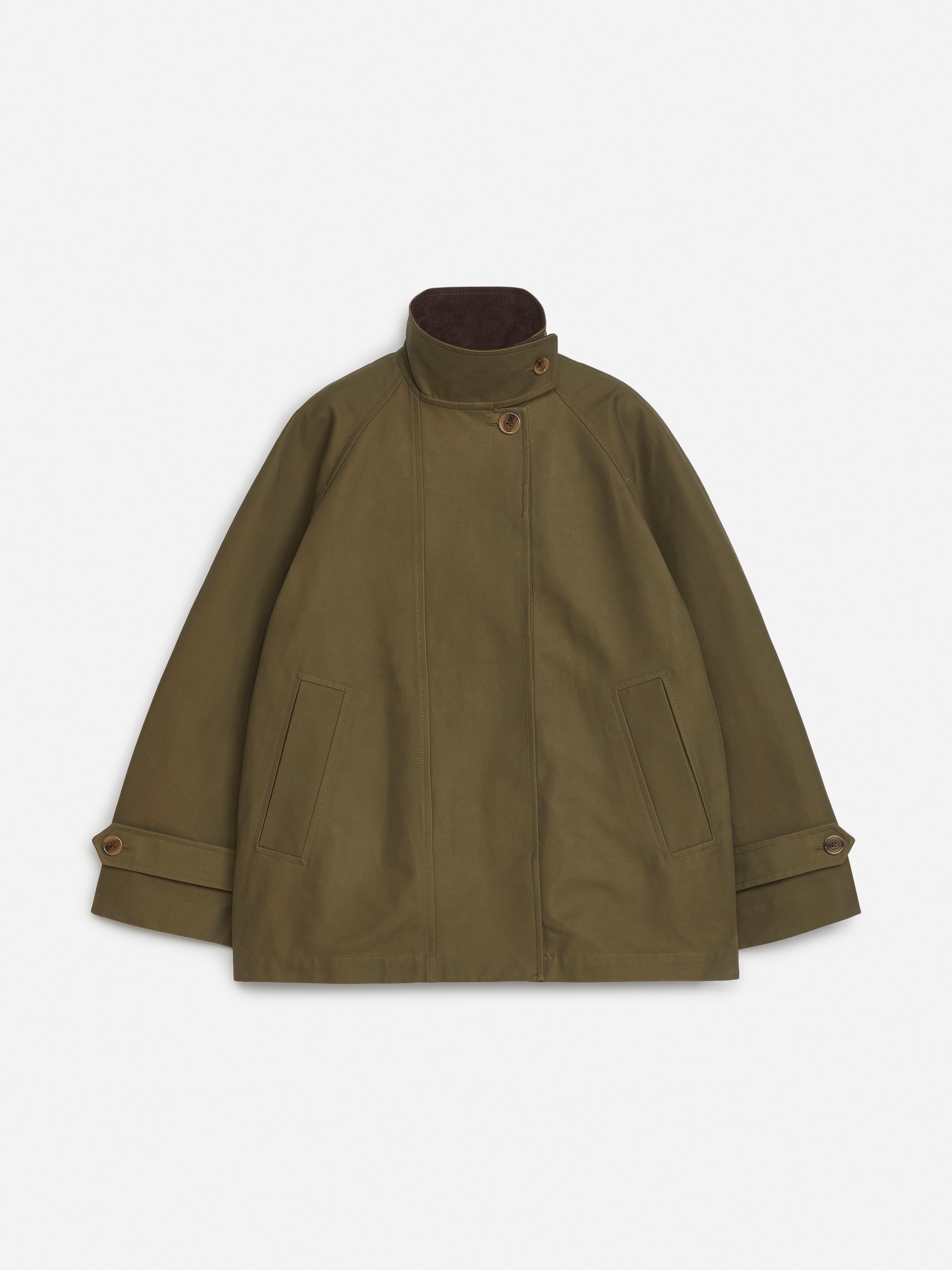 View larger image: Short Trench Coat - Khaki Green - Ladies | H&M GB 4