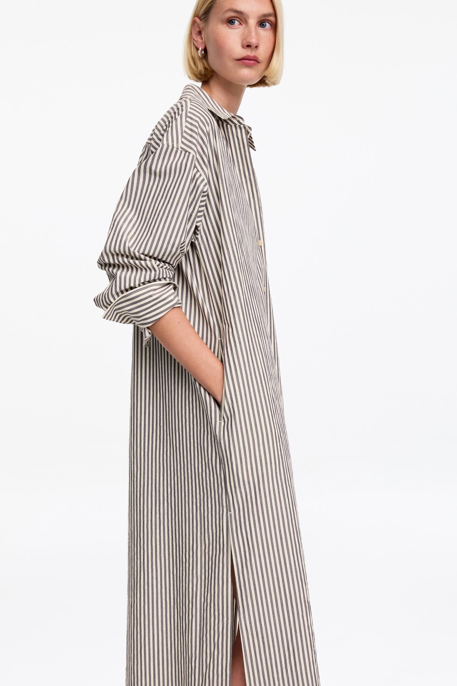 Pamut ingruha-Barna/Törtfehér - 5