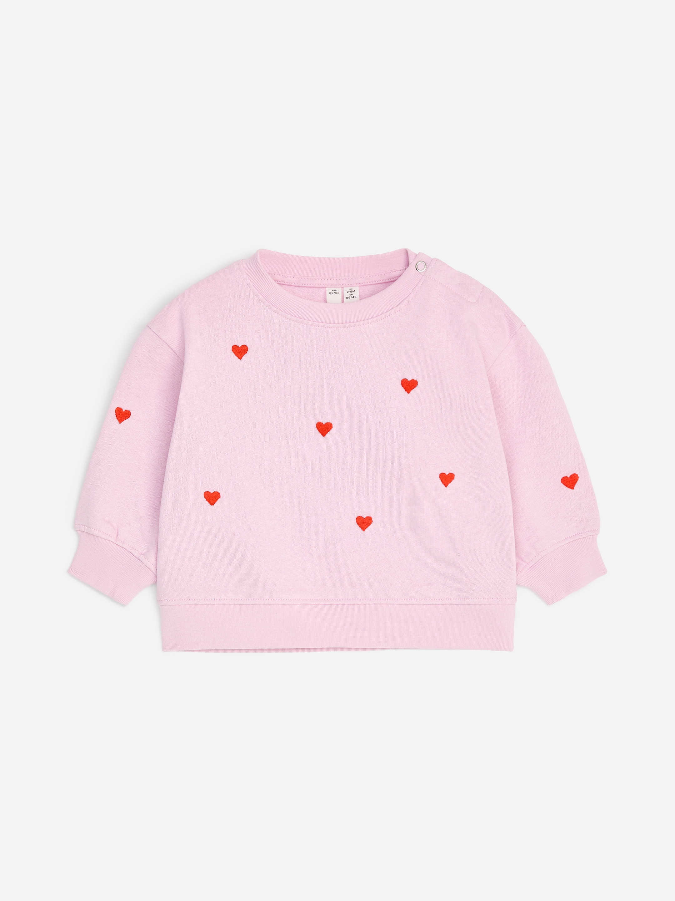 Embroidered Cotton Sweatshirt-Pink-20011