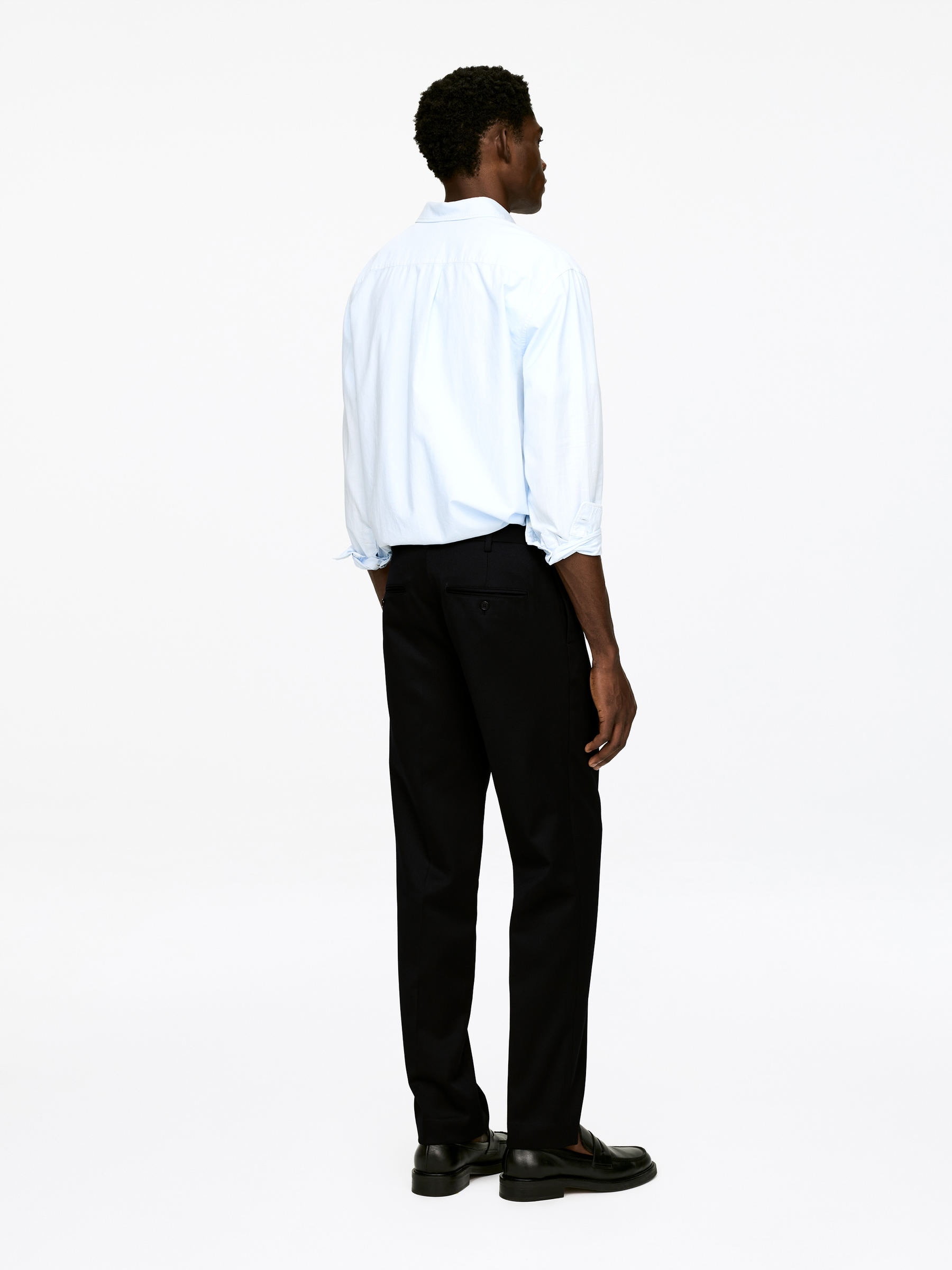 Wool-Cotton Trousers - Black - Regular fit - Men - StillMedia/Lookbook - 5
