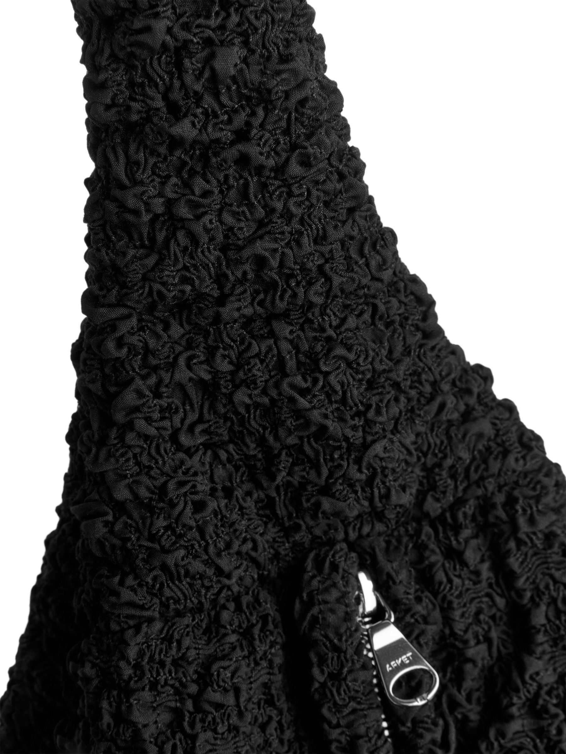 Borsa a spalla increspata - Nero - Women - StillMedia/DescriptiveDetail - 3