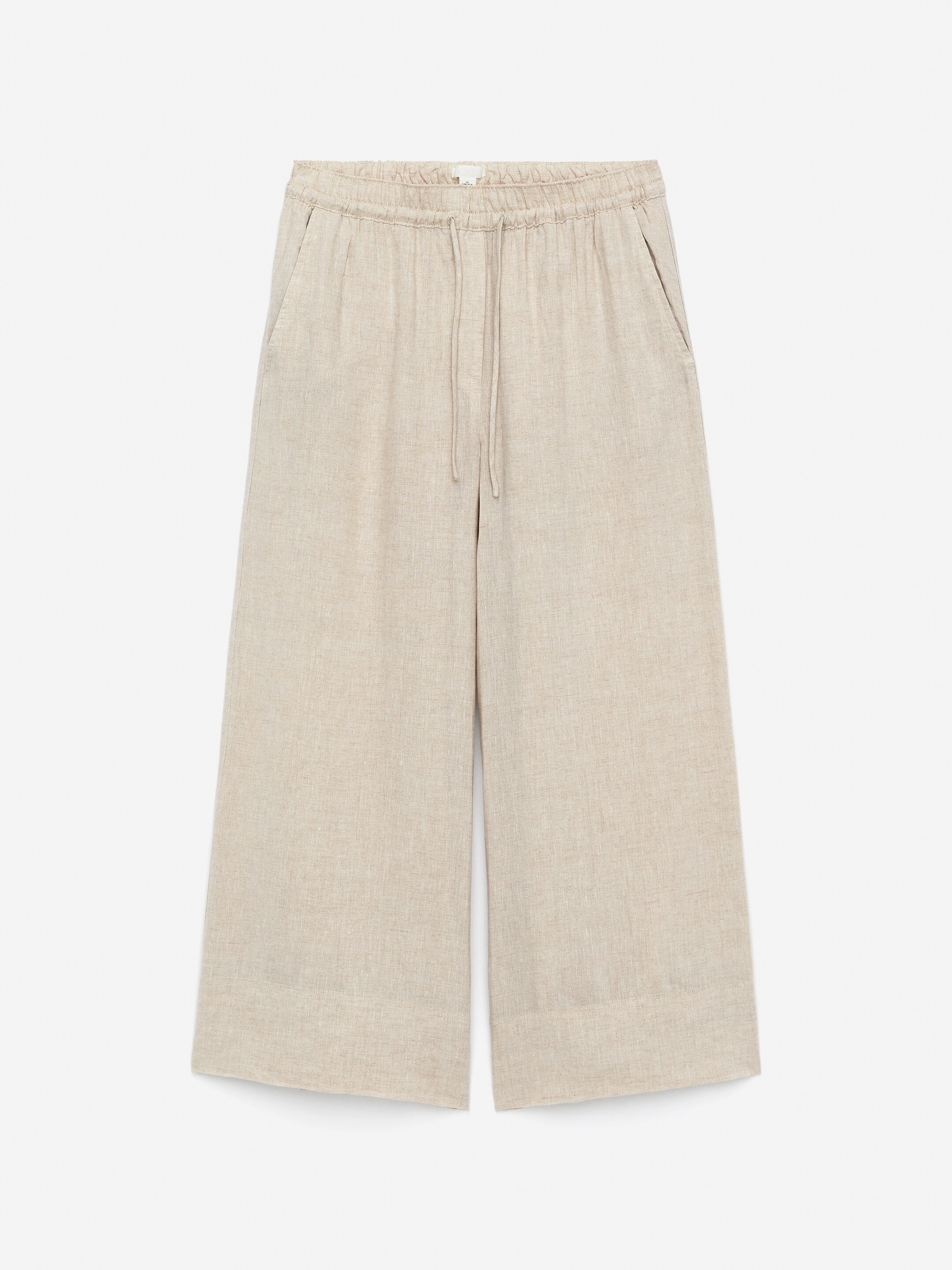 Visualizza immagine più grande: Pantaloni cropped in lino - Beige - DONNA | H&M IT 5