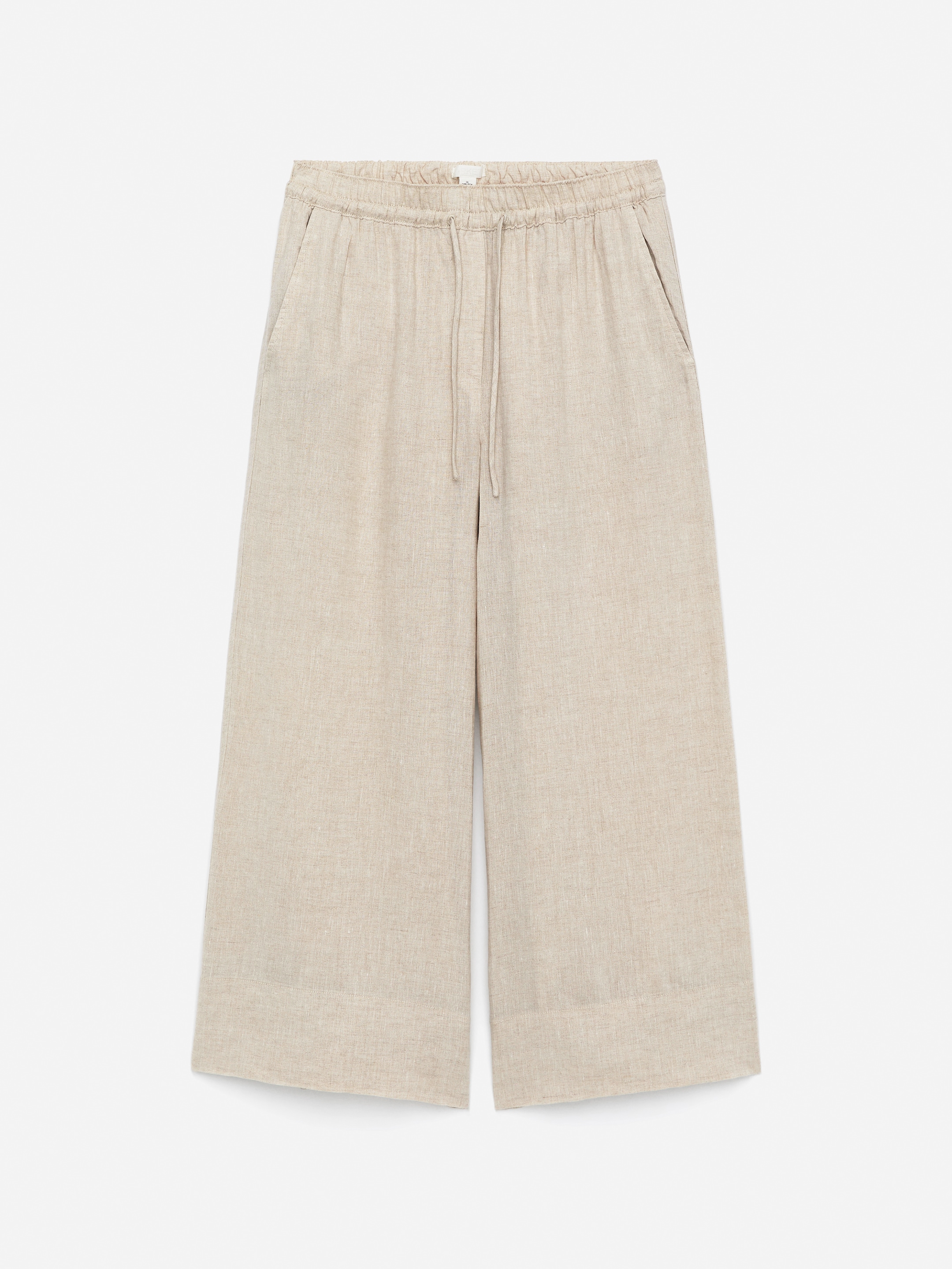 Kortare linnebyxor - Beige - Loose fit - Women - StillMedia/DescriptiveStillLife - 2