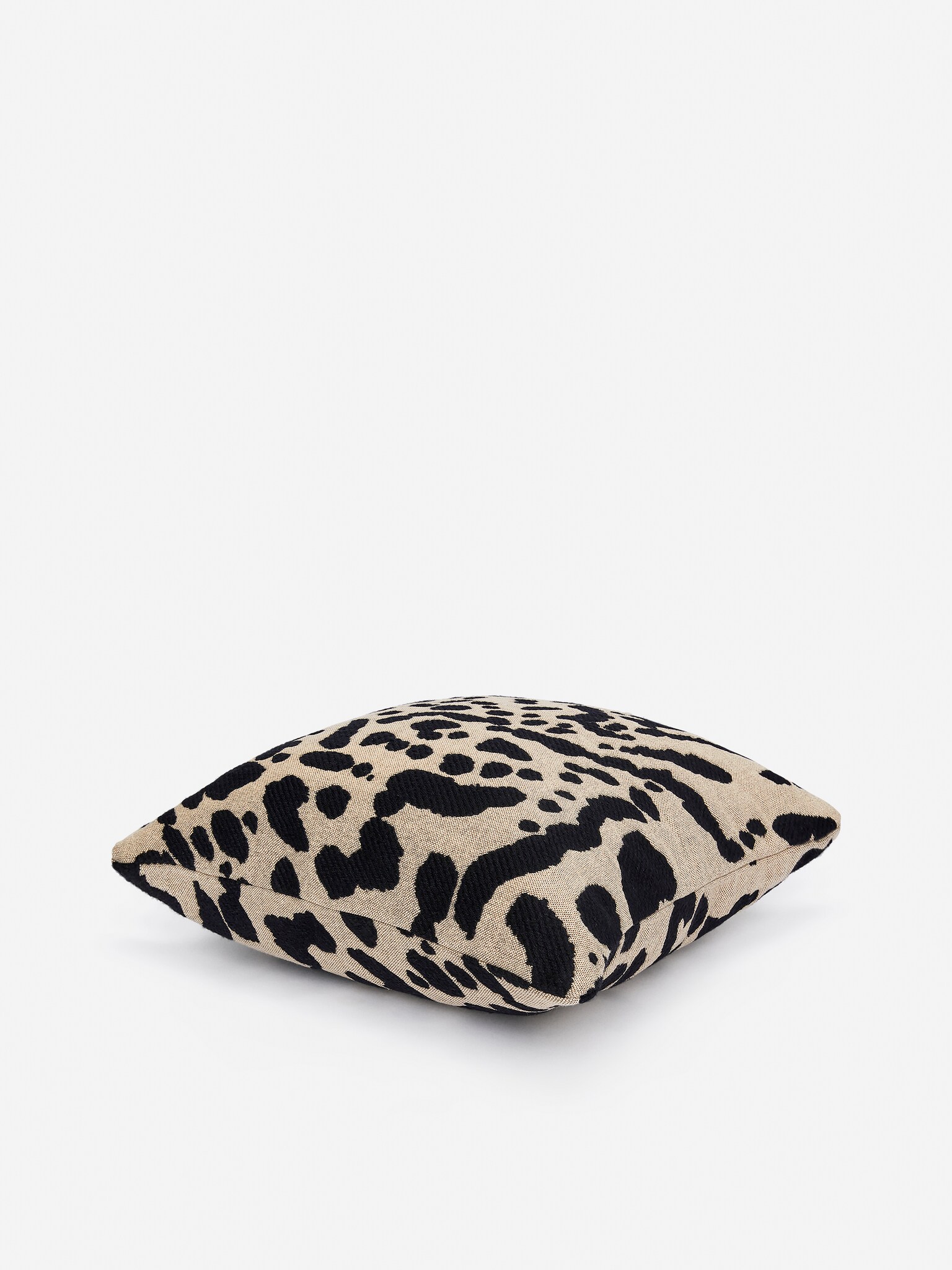 Copricuscino 50 x 50 cm - Beige/Nero