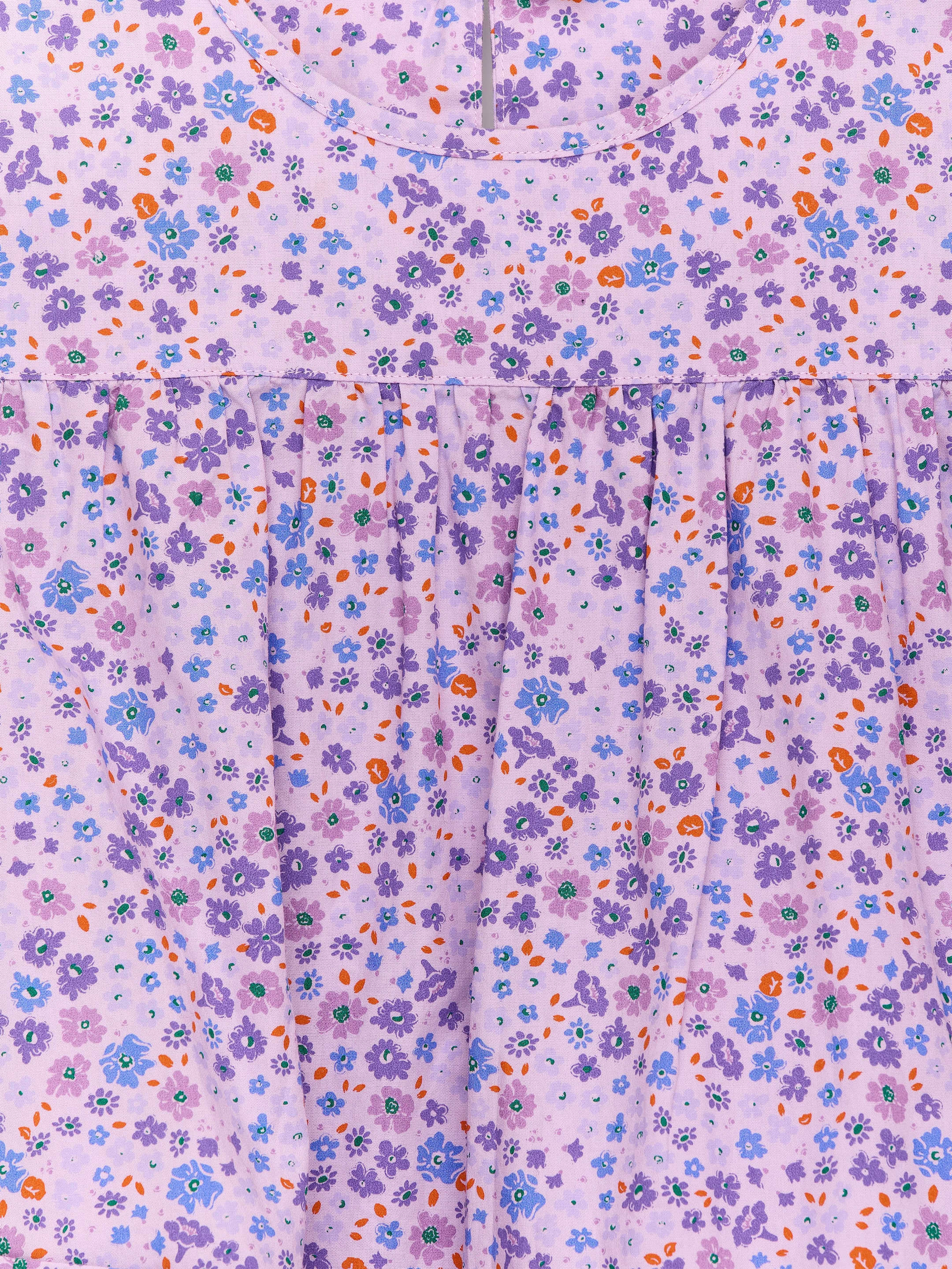 Cotton Dress - Lilac/Floral - Regular fit - Children - StillMedia/DescriptiveDetail - 1