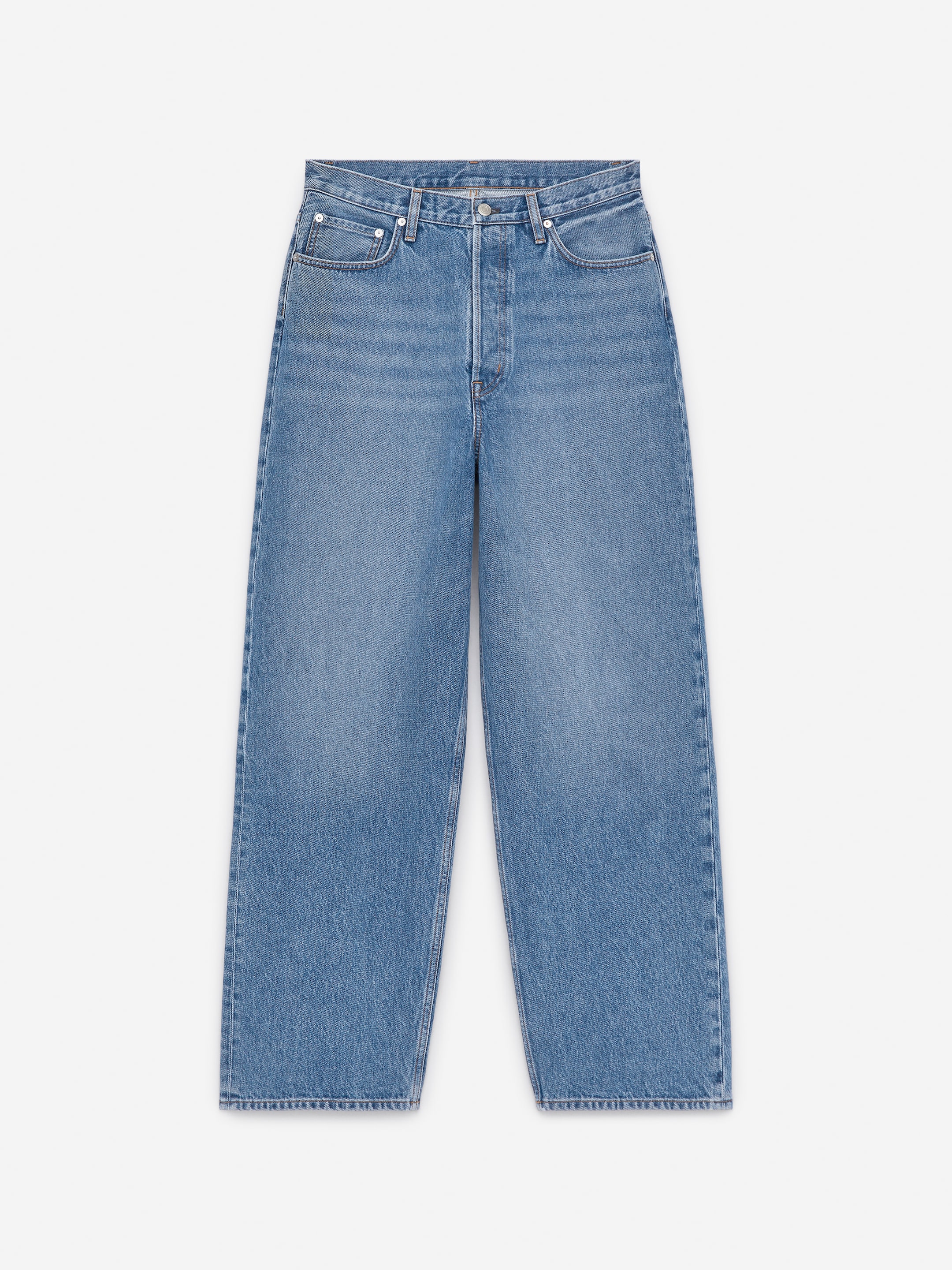 Zobacz większy obraz: Jeansy typu barrel AMBER - Niebieski - ONA | H&M PL 1