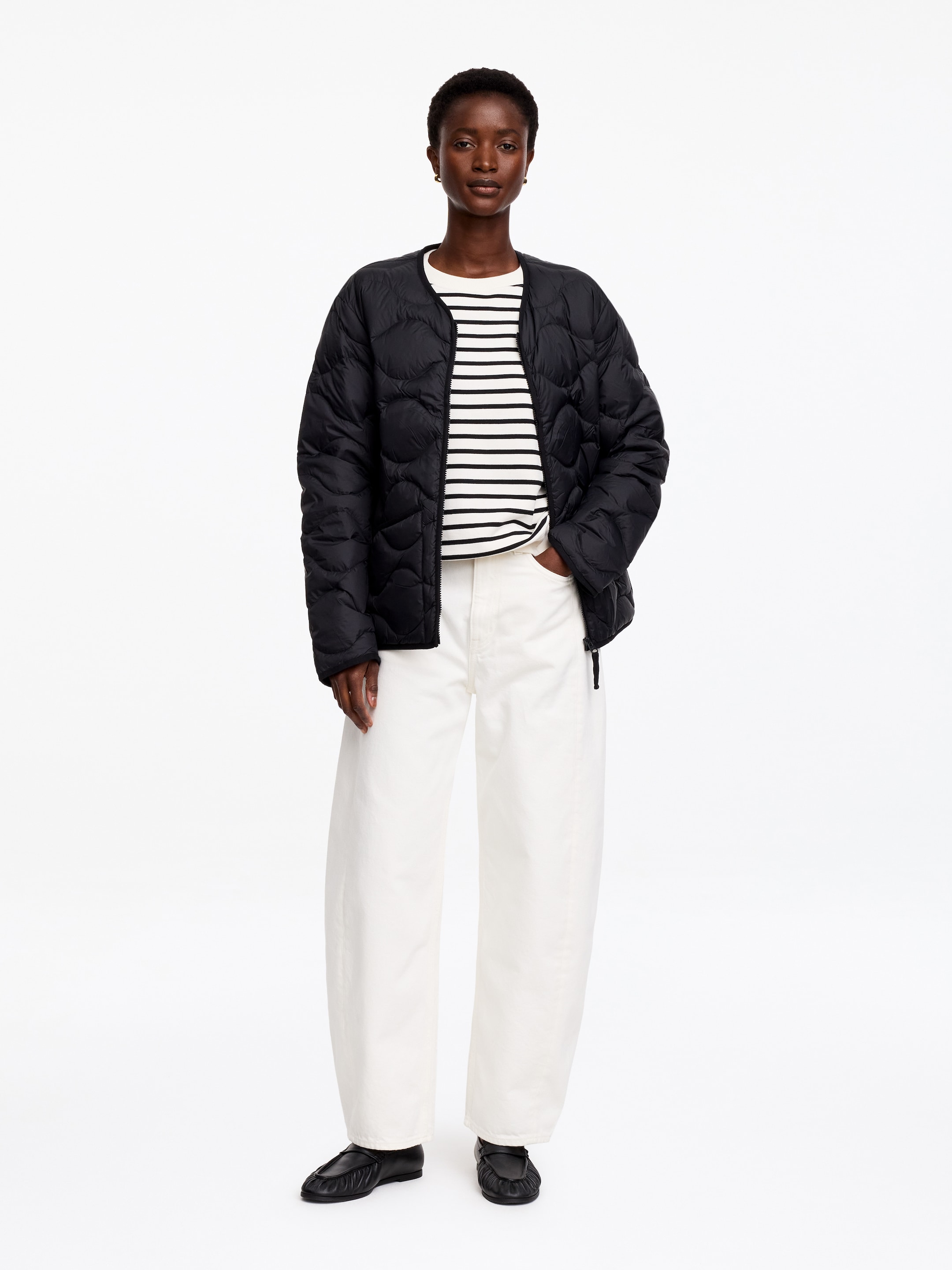 Re:Down Quilted Liner Jacket-Black-19960