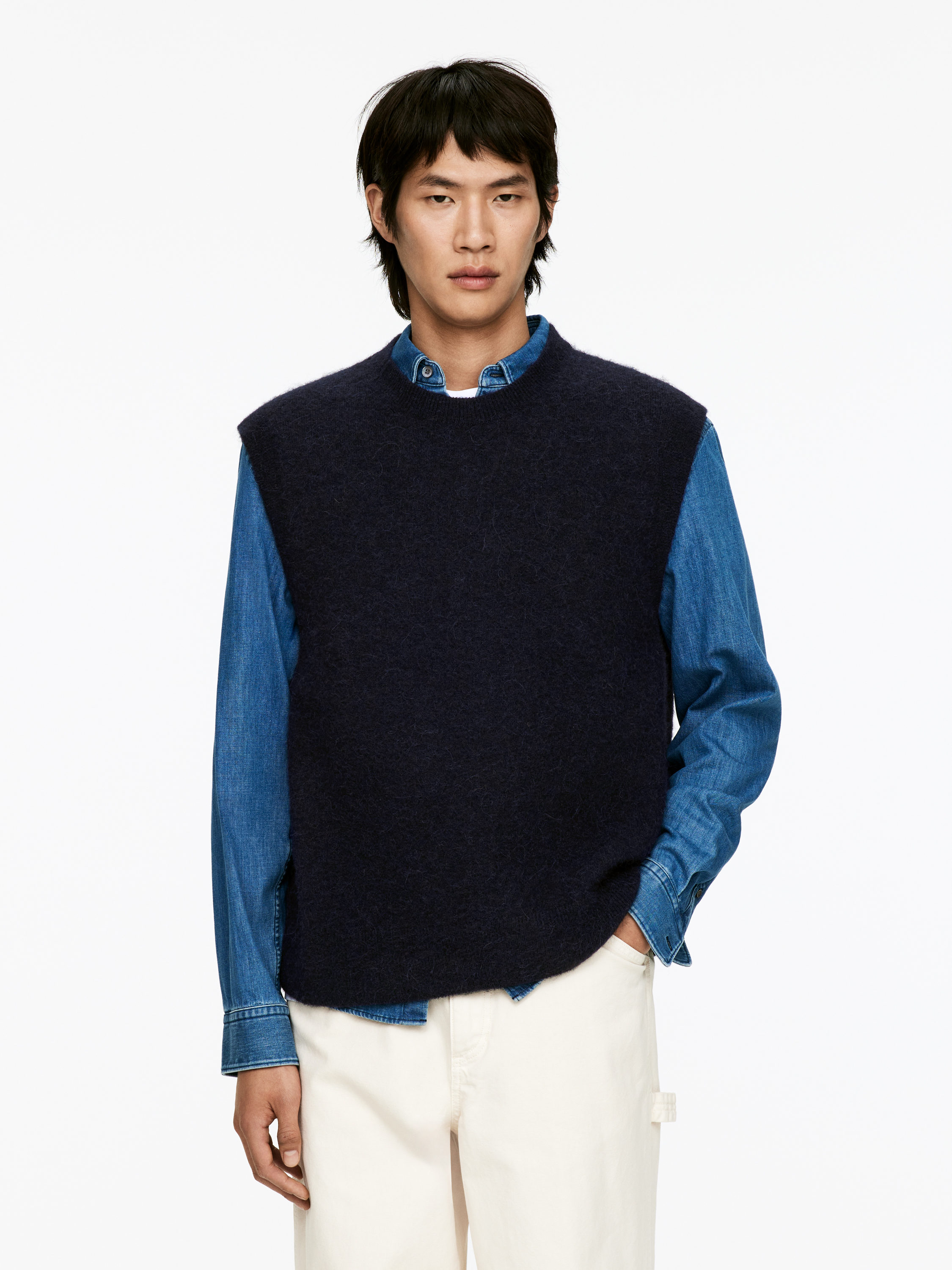 Alpaca-Wool Blend Vest-#272930-16065